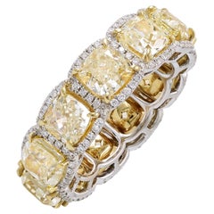 Spectra Fine Jewelry Gelber Diamant-Eternity-Ring