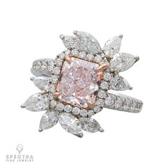 Spectra Fine Jewlery, GIA Certified 2.62 Carat Pink Diamond Cocktail Ring