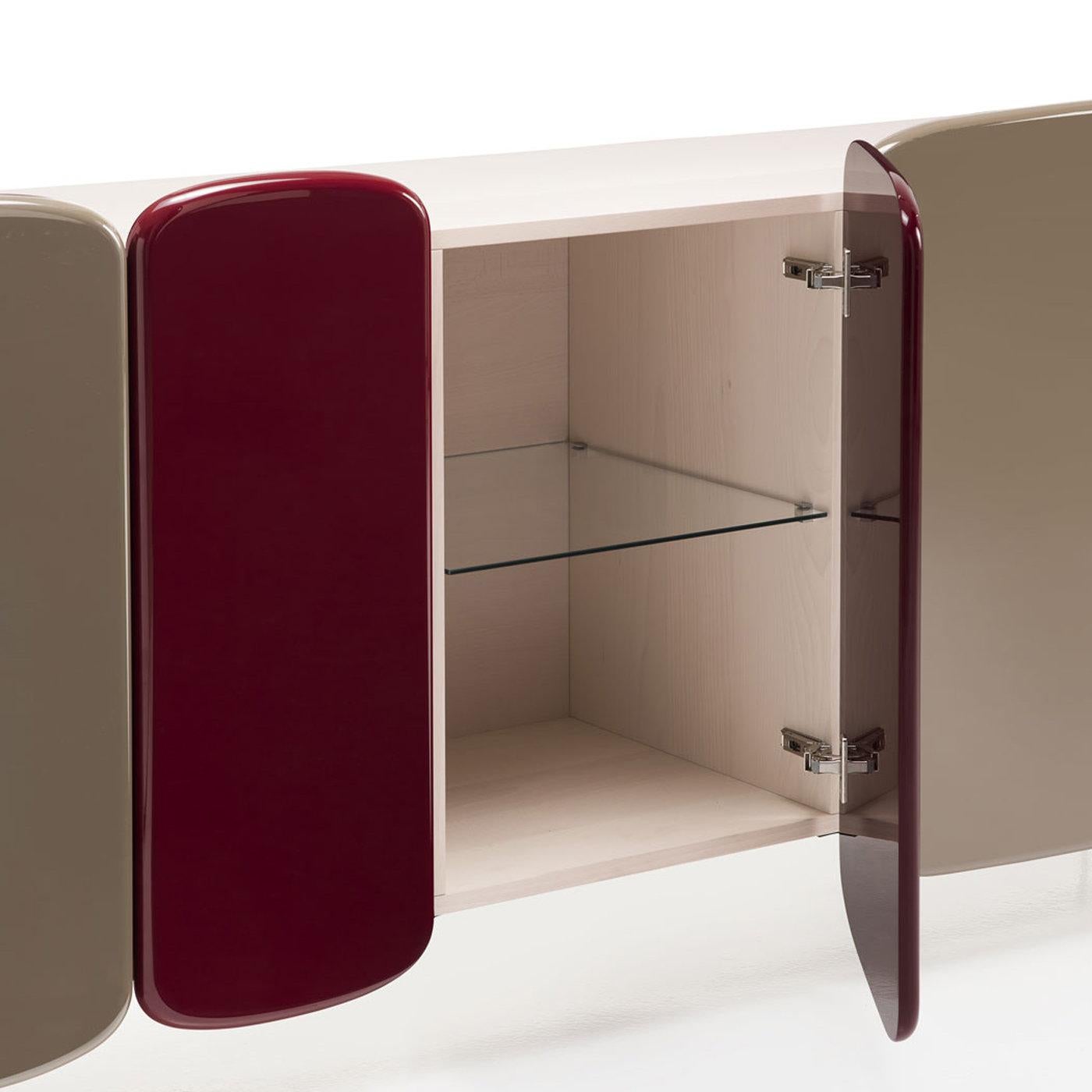 Italian Spectro Gray and Red Sideboard by Claesson Koivisto Rune