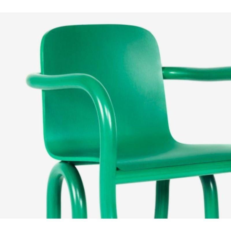 Spectrum Green, Kolho Original Dining Chair, MDJ KUU by Made By Choice with Matthew Day Jackson
Kolho Collection 
Dimensions: 54 x 54 x 77 cm
Materials: Oak ( MDJ KUU Formica laminate in selected colours)

Also Available: Earth, Just Rose,