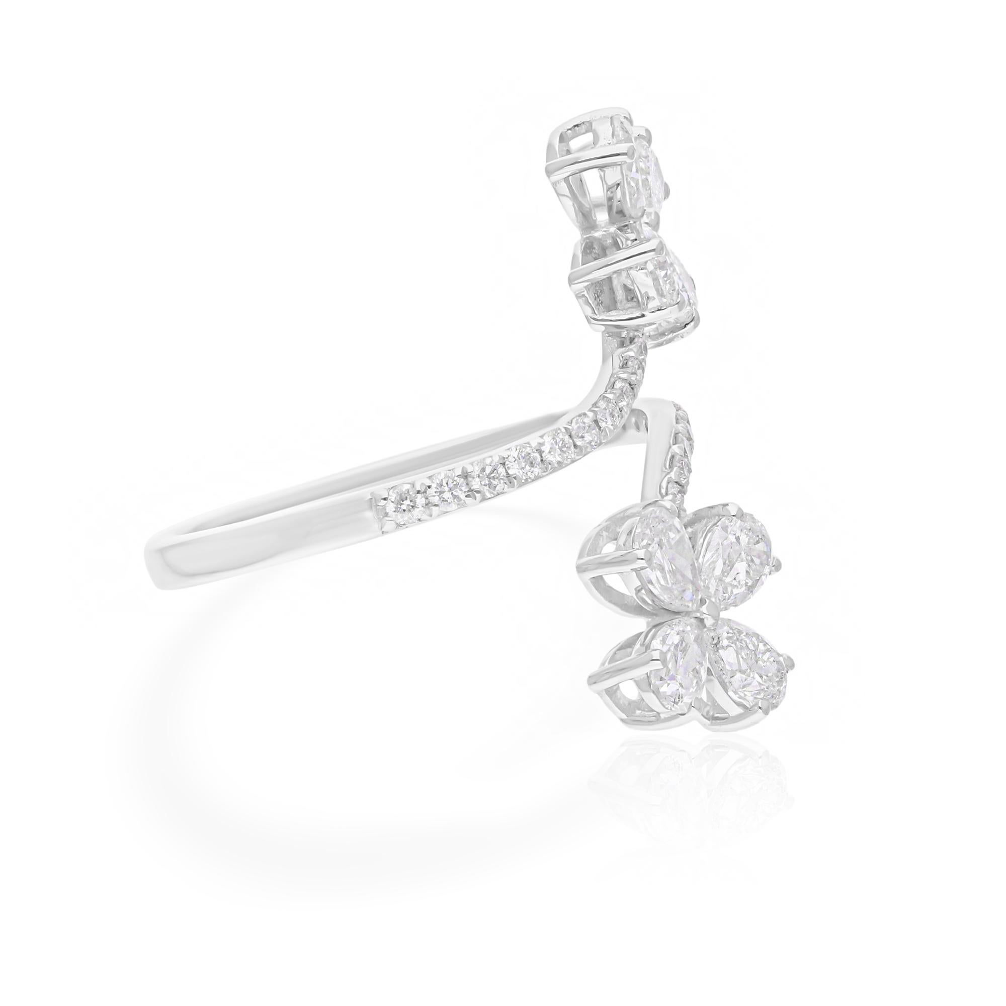 Cast from 14 karat gold, these exquisite ring is handset with 1.39 carats of sparkling diamonds.

The ring is a size 7 US and may be resized to larger or smaller upon request. FOLLOW SPECTRUM JEWELS storefront to view the latest collection &