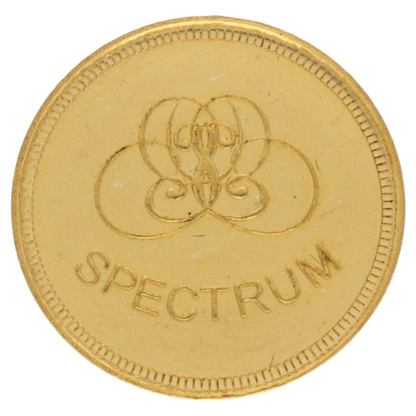 Spectrum Jewels, pièce de monnaie en or jaune 24 carats 0,5 gramme