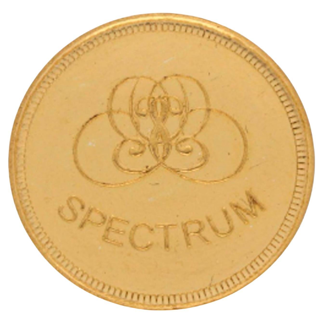 Spectrum Jewels, pièce de monnaie en or jaune 24 carats 0,5 gramme en vente