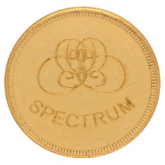 Moneta in oro giallo 24 carati Spectrum Jewels da 0,5 grammi