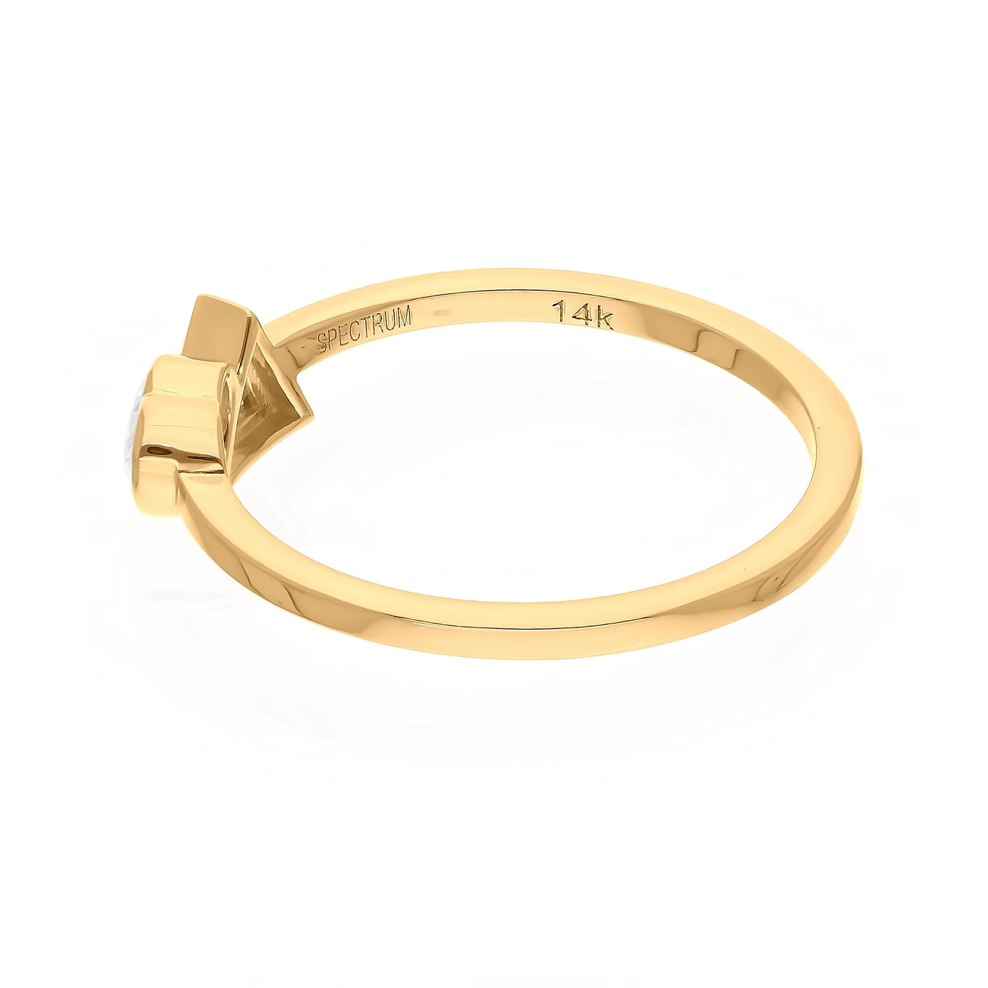 Cast from 14-karat gold, these exquisite ring is handset with 0.52 carats of sparkling diamonds.

The ring is a size 7 and may be resized to larger or smaller upon request. FOLLOW SPECTRUM JEWELS storefront to view the latest collection & exclusive