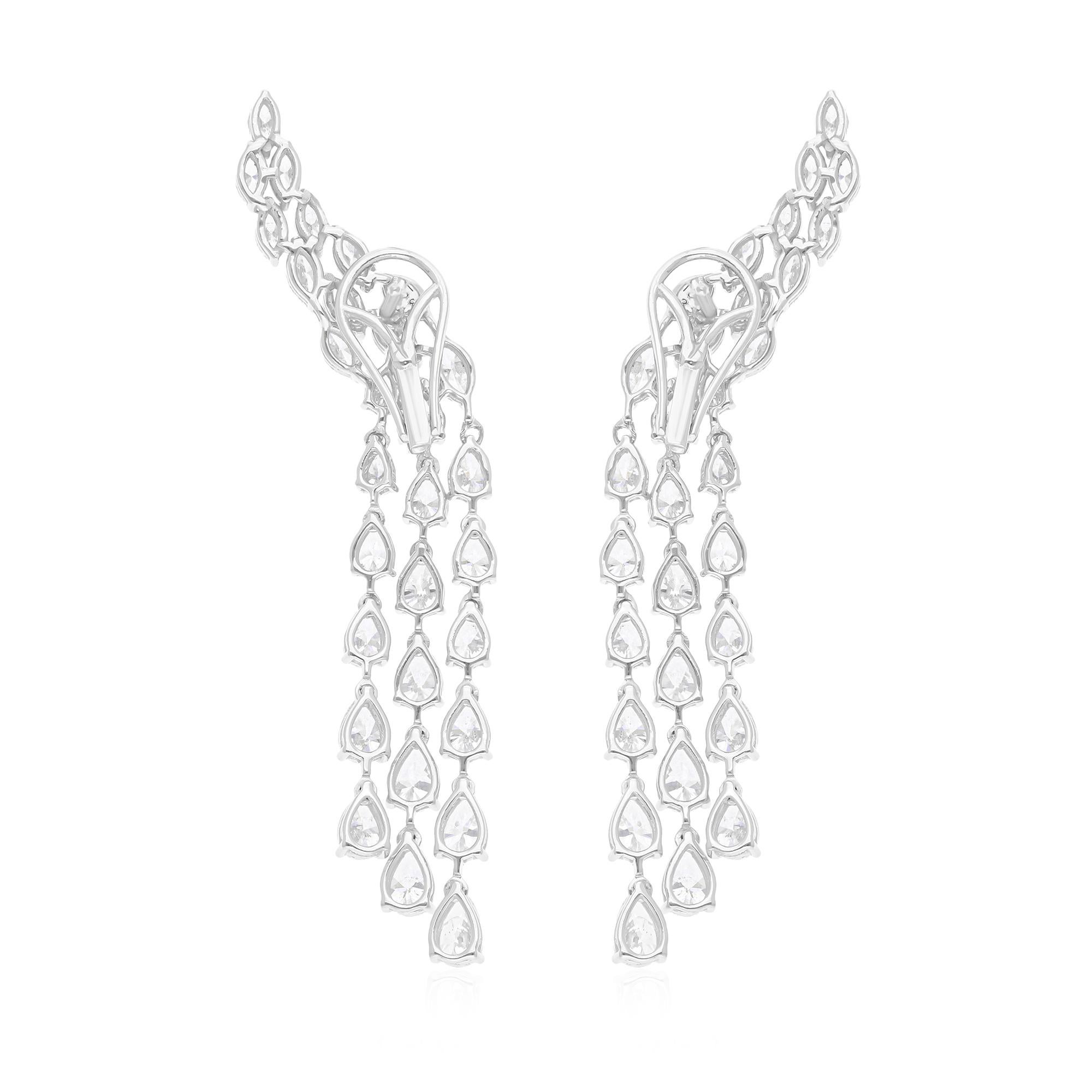 Cast from 14-karat gold, these exquisite earrings are handset with 9.48 carats of sparkling diamonds.

FOLLOW SPECTRUM JEWELS storefront to view the latest collection & exclusive pieces. Spectrum Jewels is proudly rated as a Top Seller on 1stdibs