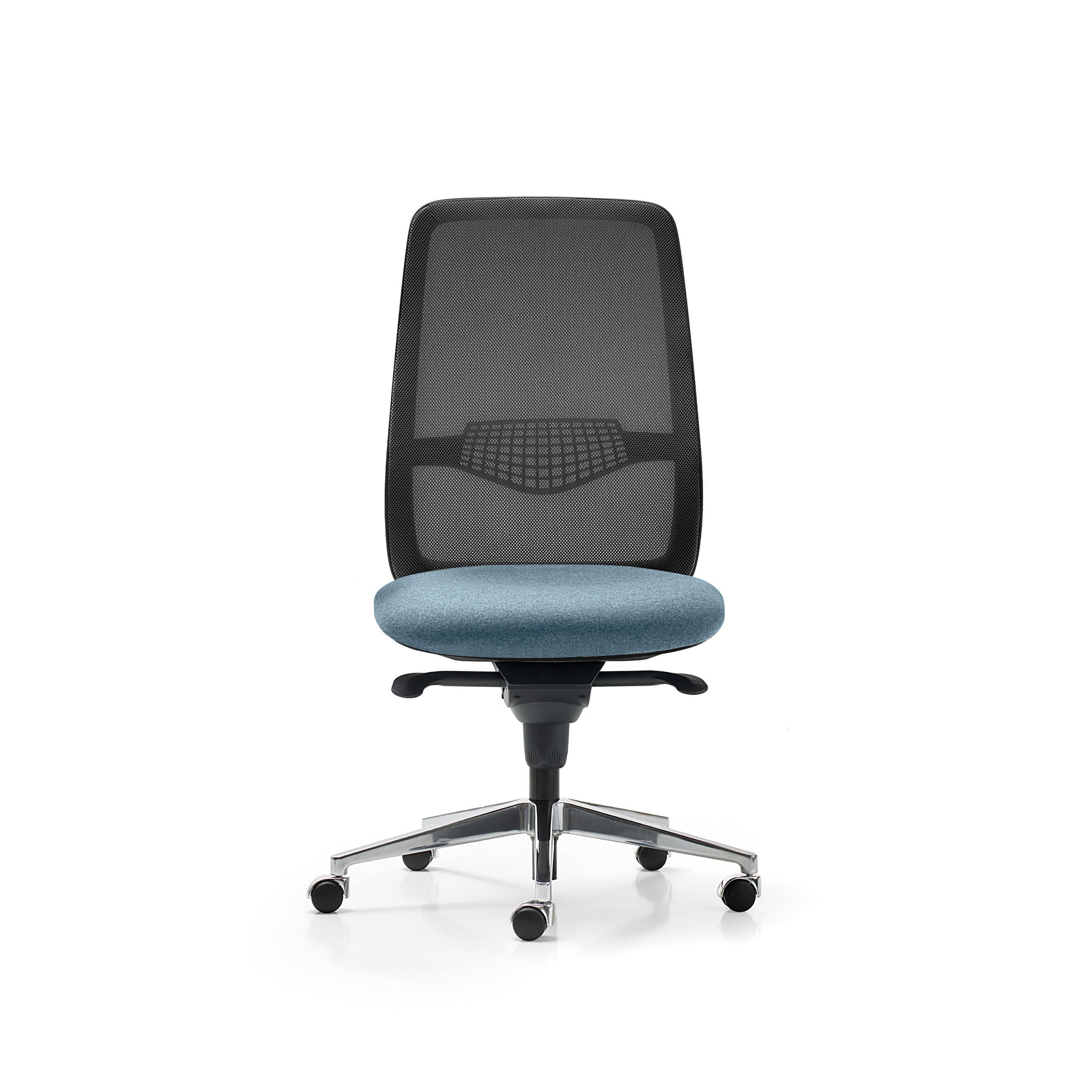 Other Speed High Backrest Managerial Armchair in Mesh & Upholstery by Quinti Sedute For Sale