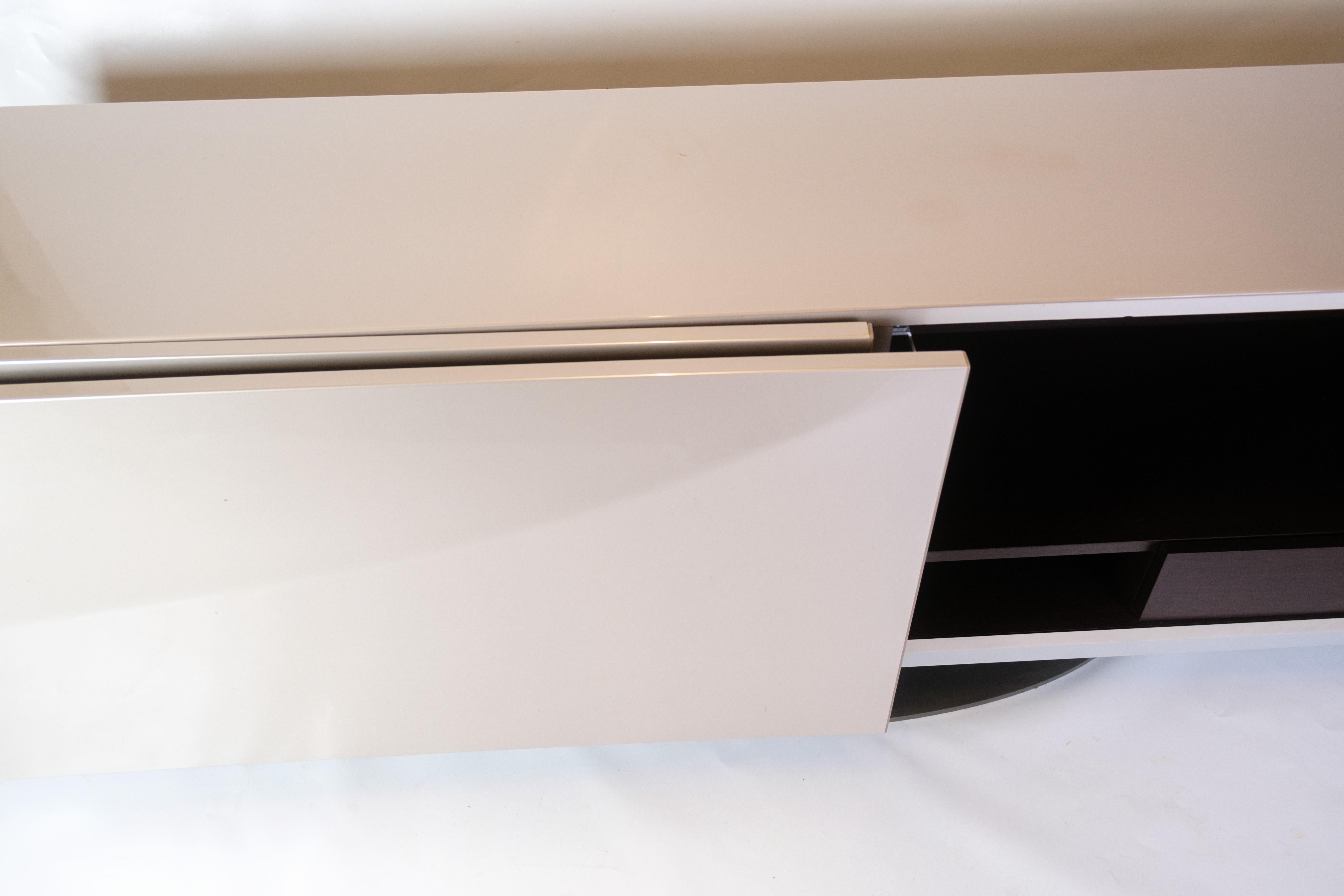 Speed Up Sideboard In High Gloss Grey Painted By Sacha Lakic For Roche Bobois For Sale 5