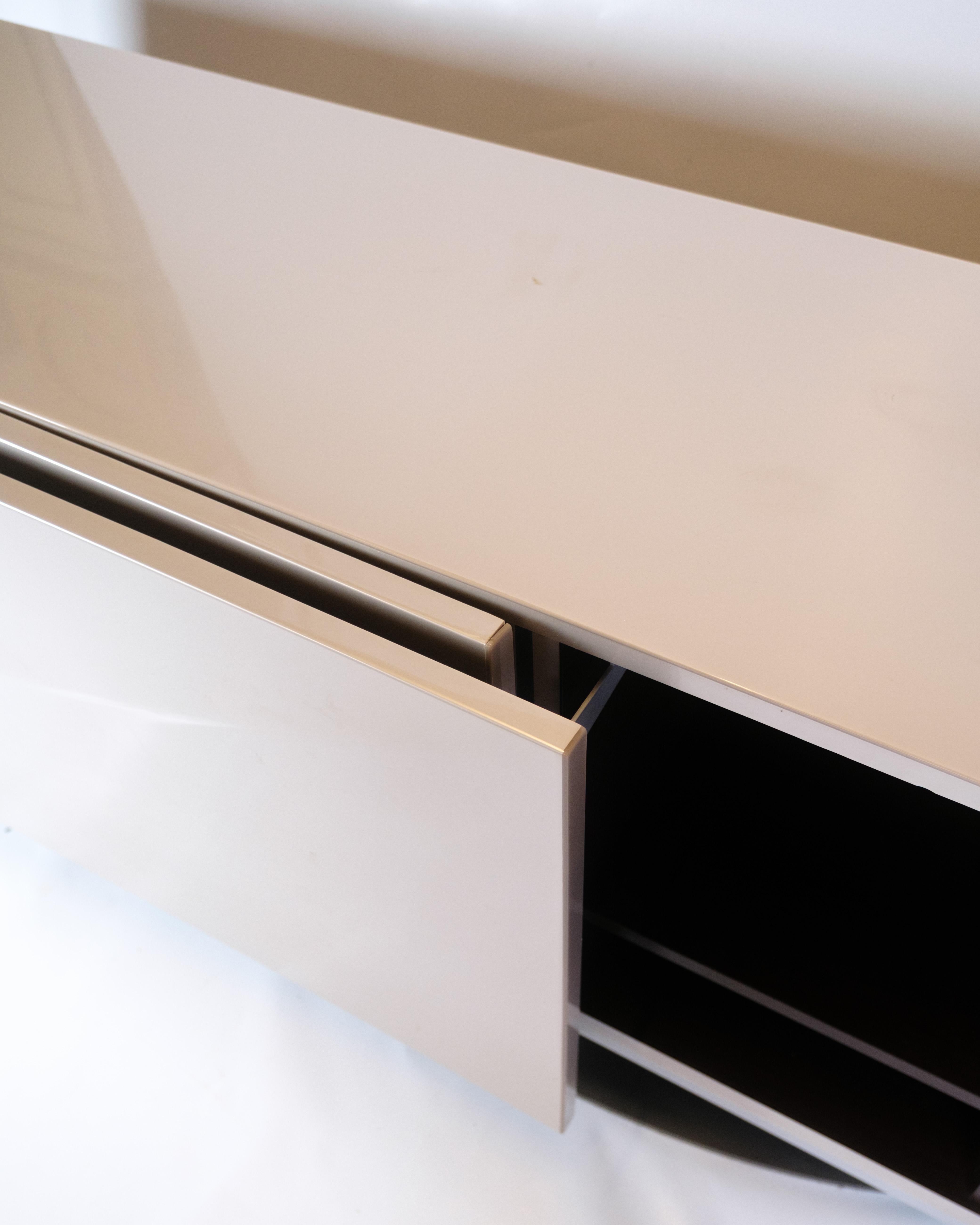 Speed Up Sideboard In High Gloss Grey Painted By Sacha Lakic For Roche Bobois For Sale 6