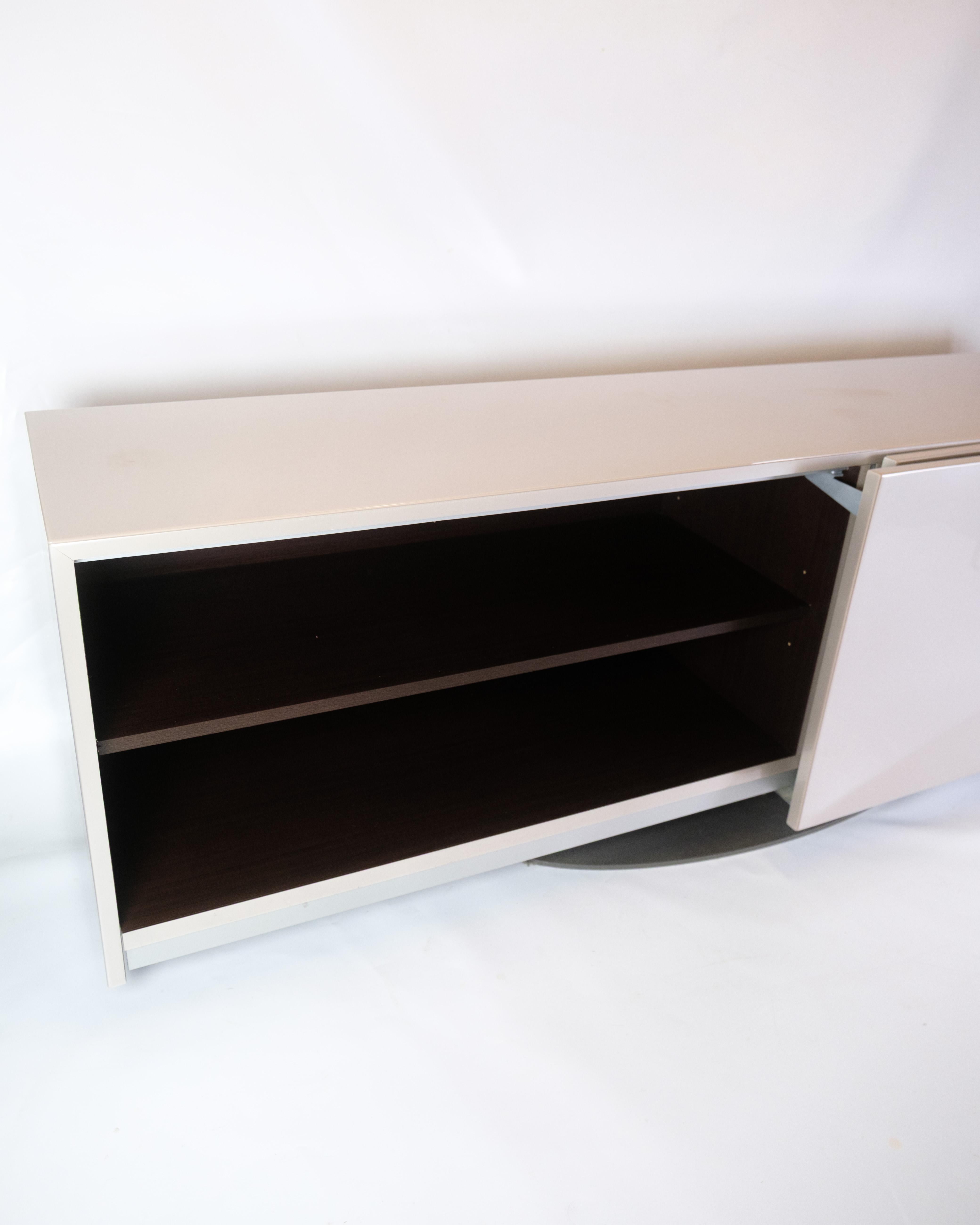 Speed Up Sideboard In High Gloss Grey Painted By Sacha Lakic For Roche Bobois For Sale 9