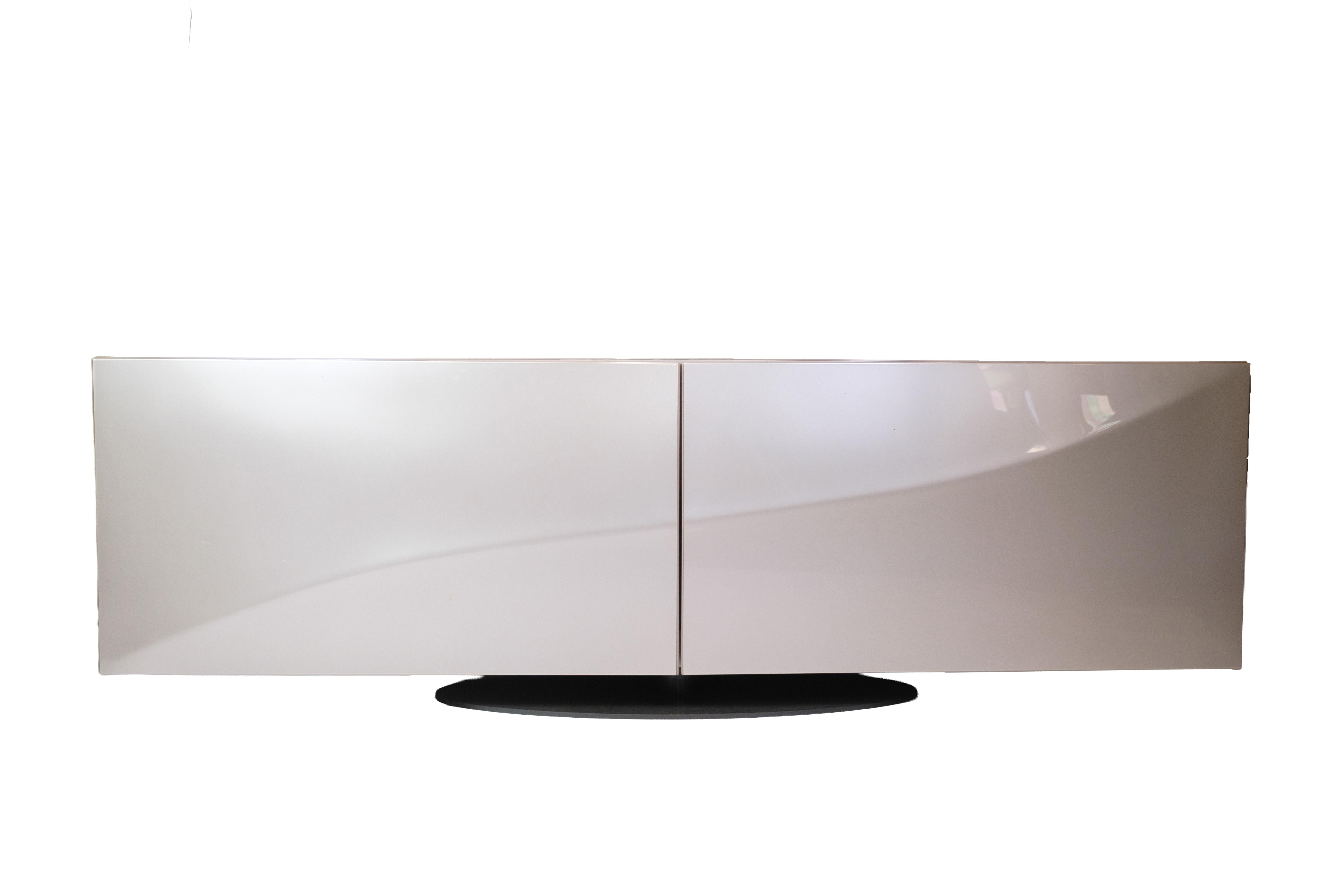 Speed Up Sideboard In High Gloss Grey Painted By Sacha Lakic For Roche Bobois For Sale 10