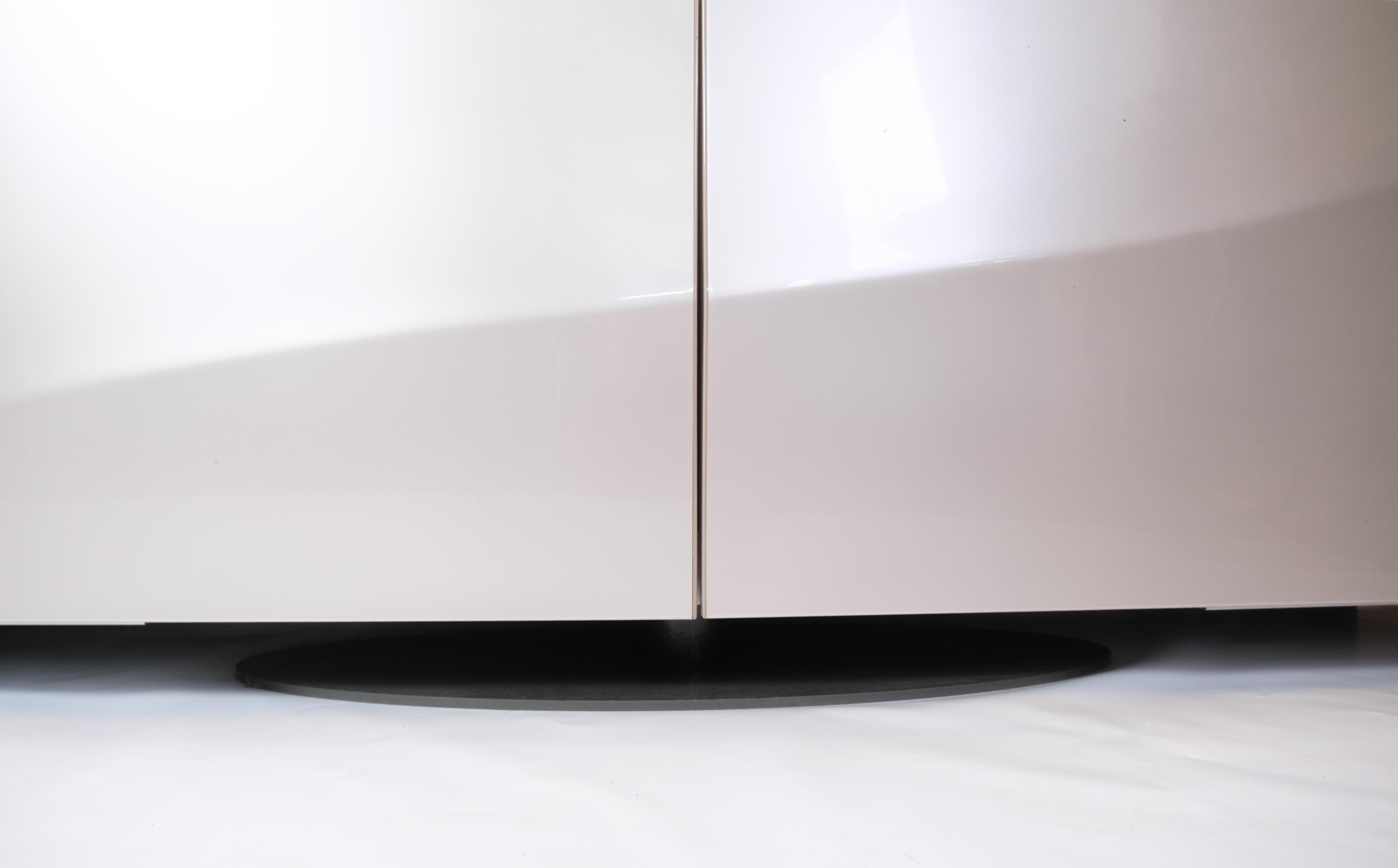 Contemporary Speed Up Sideboard In High Gloss Grey Painted By Sacha Lakic For Roche Bobois For Sale