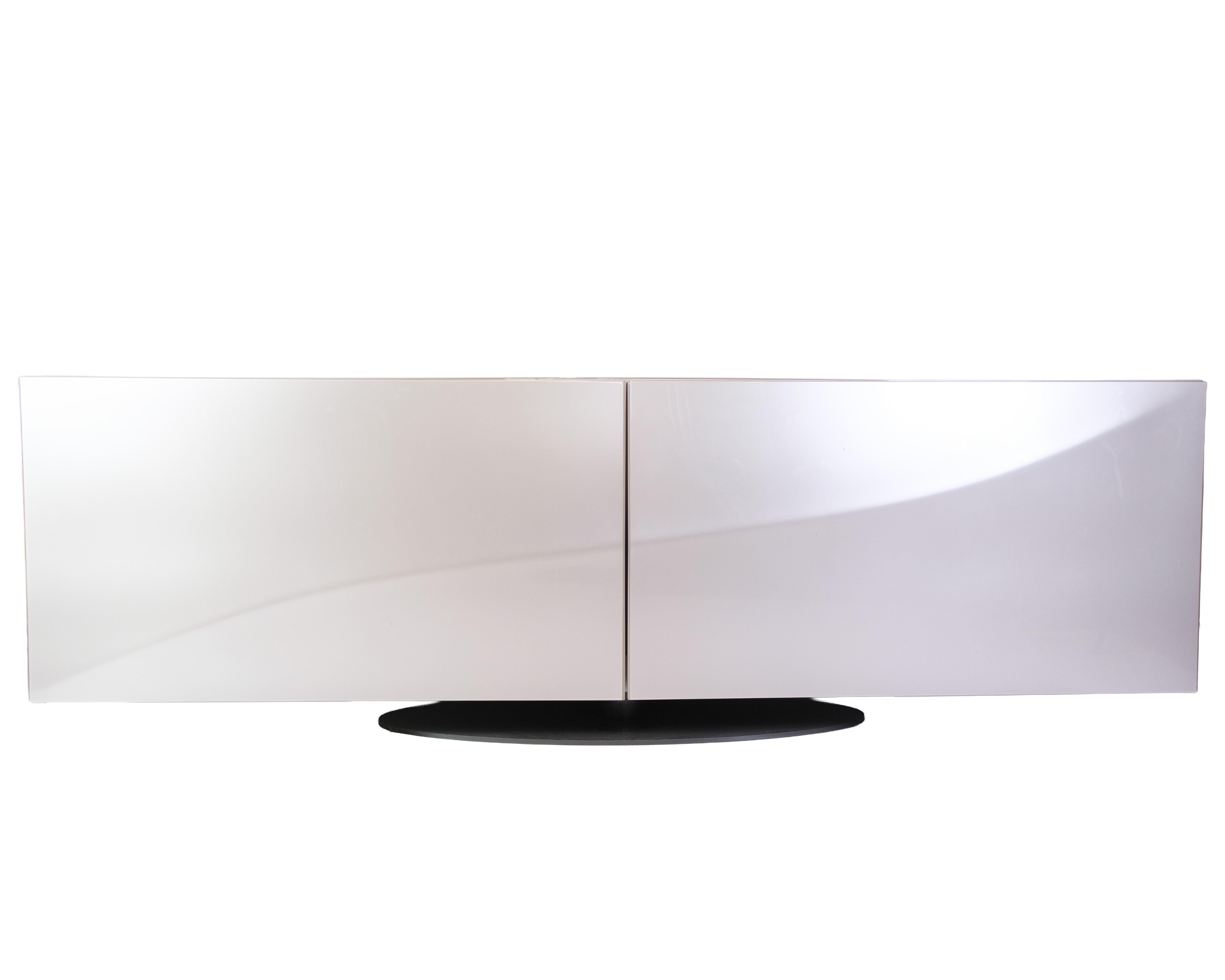 Speed Up Sideboard In High Gloss Grey Painted By Sacha Lakic For Roche Bobois For Sale 1
