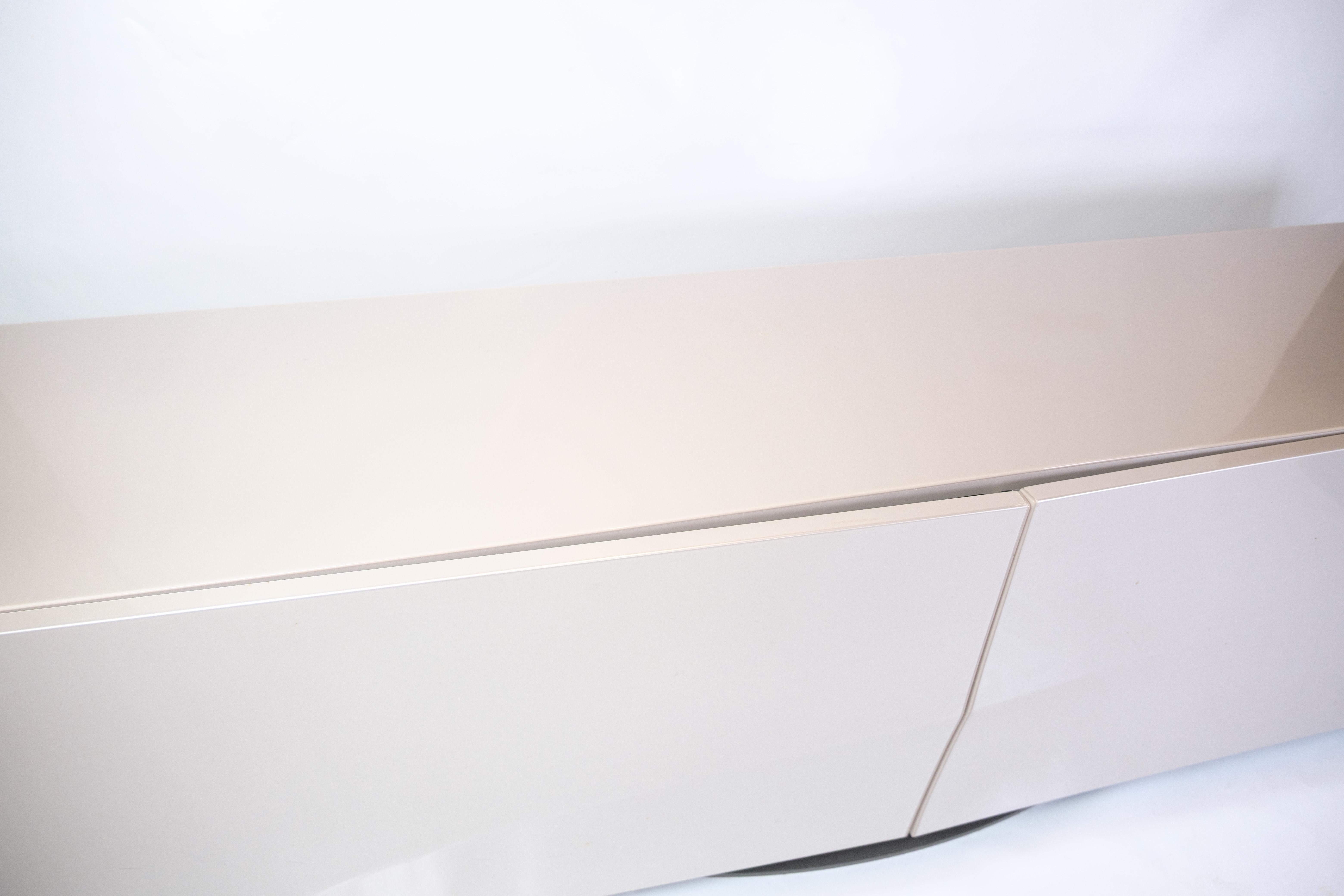 Speed Up Sideboard In High Gloss Grey Painted By Sacha Lakic For Roche Bobois For Sale 2