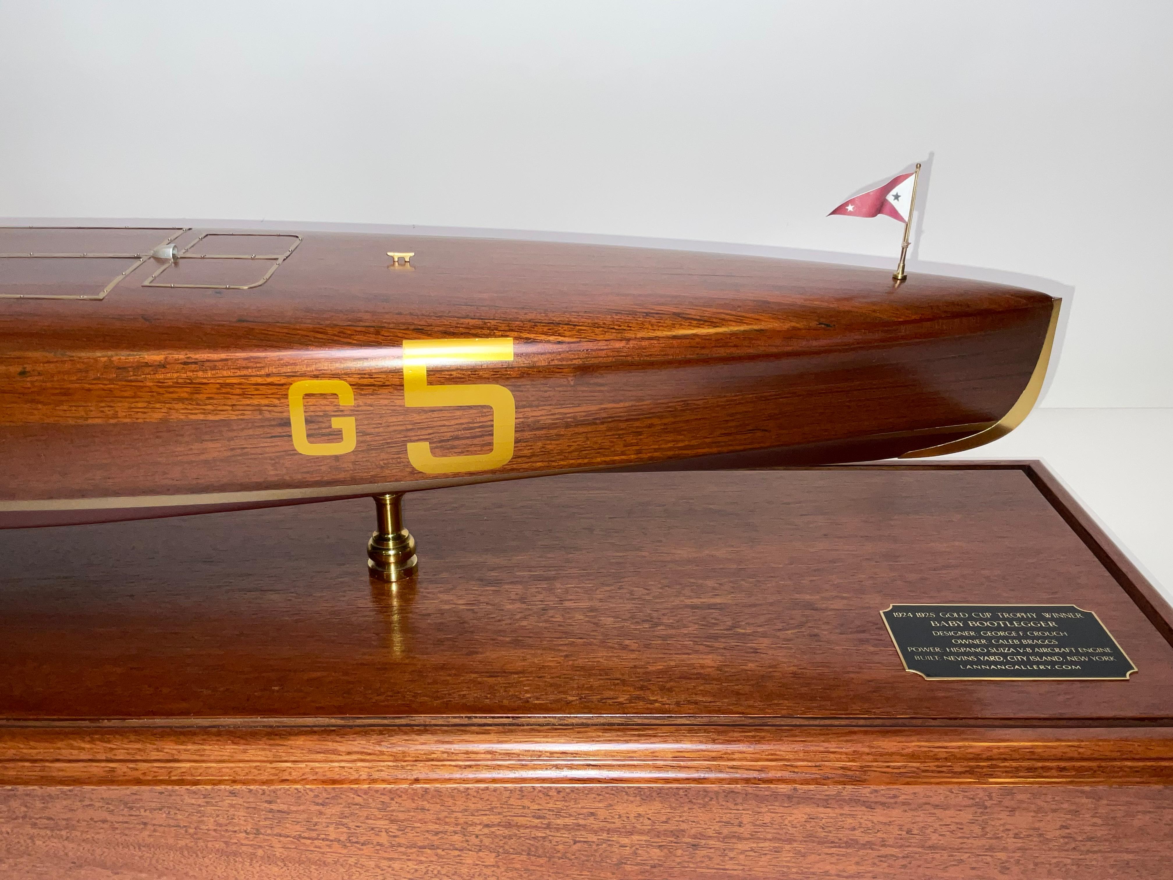 XXIe siècle et contemporain Modèle Speedboat Baby Bootlegger, lauréat de la Coupe d'or, 1925 en vente