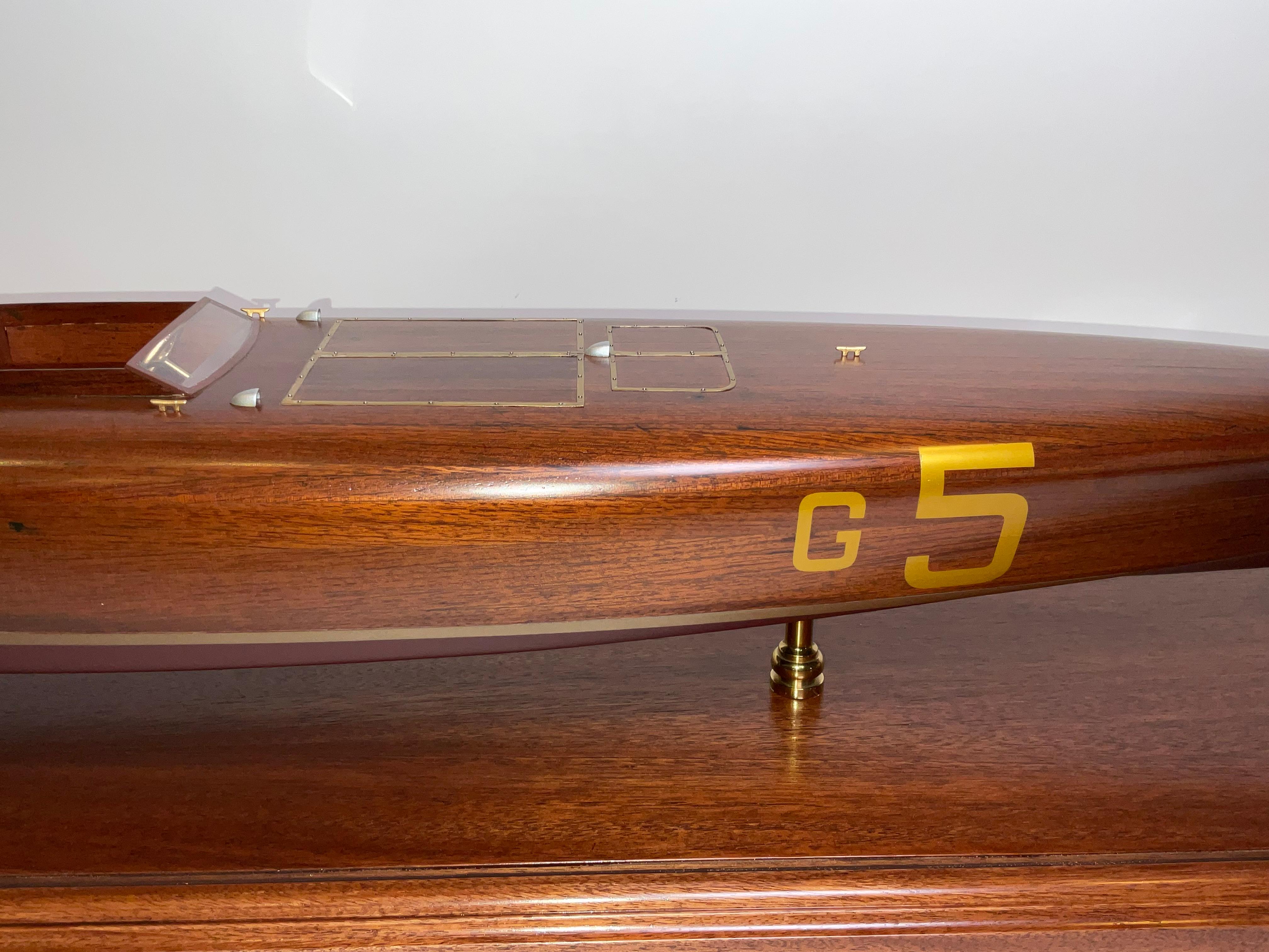 Bois Modèle Speedboat Baby Bootlegger, lauréat de la Coupe d'or, 1925 en vente