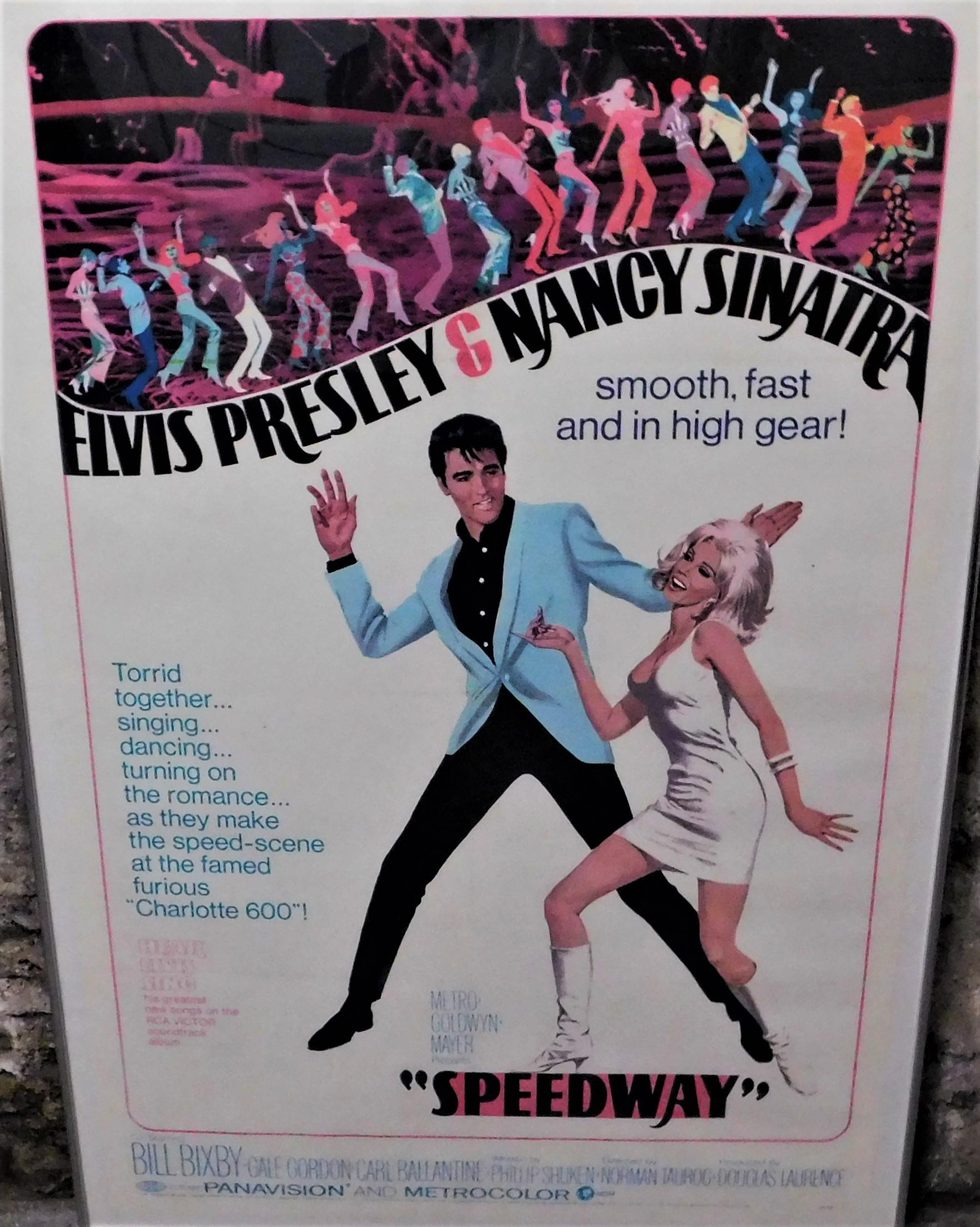 Speedway Elvis Presley 1968 Original Leinen hinterlegt Kinoplakat (amerikanisch) im Angebot