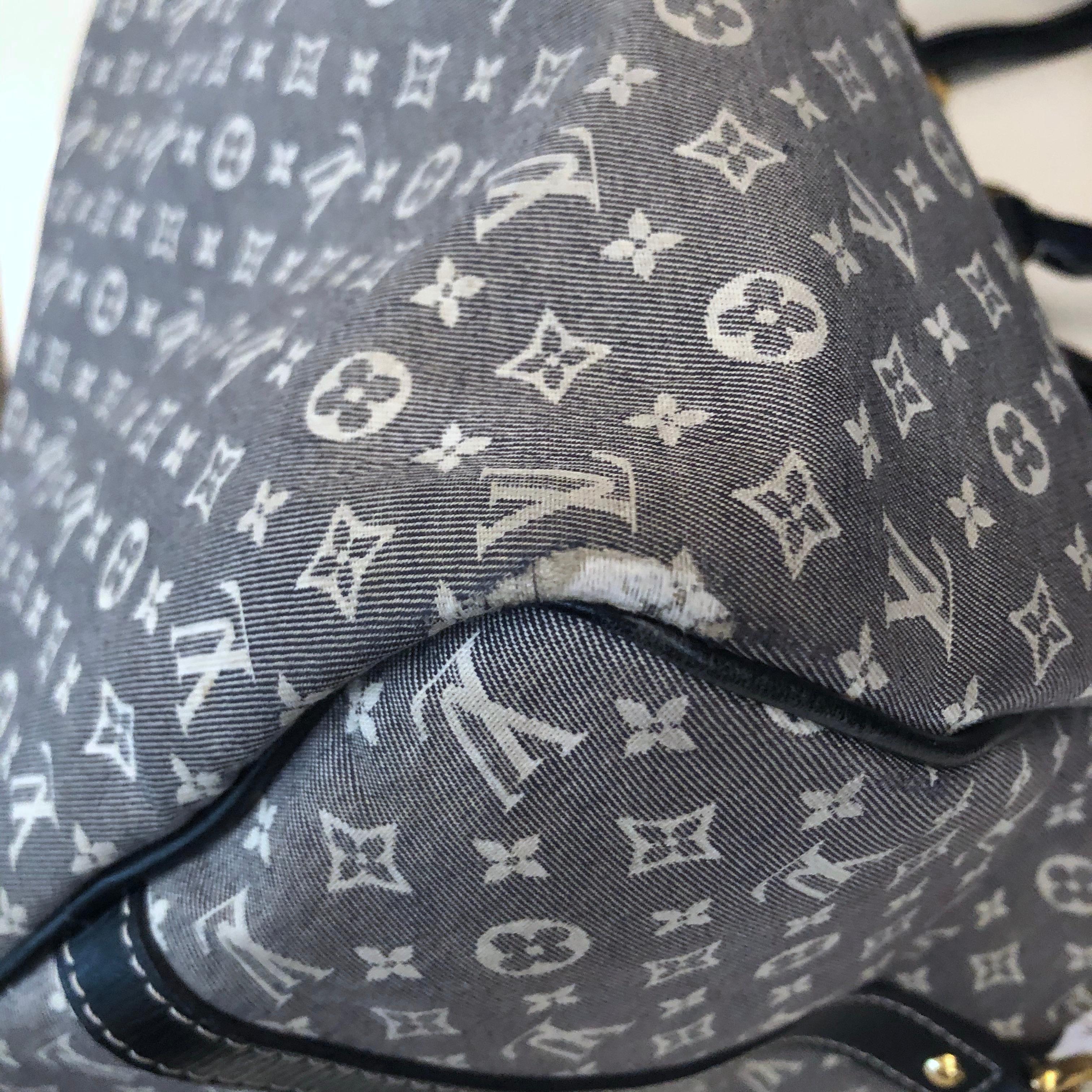 Speedy 30 LOUIS VUITTON monogram Idylle, grey fabric  3