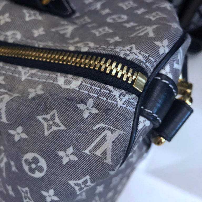 Speedy cloth handbag Louis Vuitton Brown in Cloth - 38131187