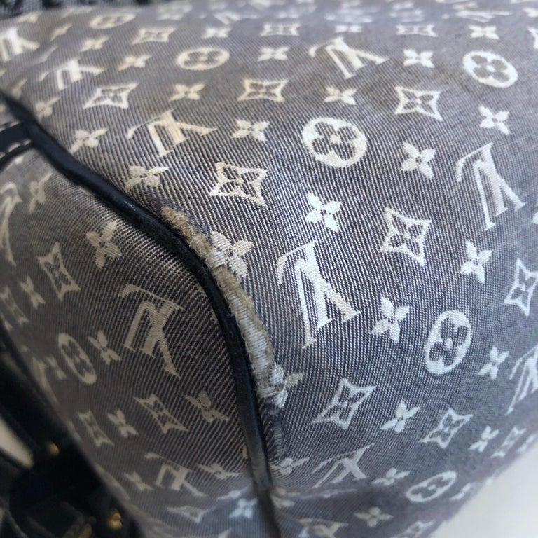Speedy cloth handbag Louis Vuitton Brown in Cloth - 18606378