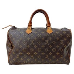 Speedy Bandoulière 35 Damier Ebene Canvas - Handbags