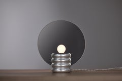 Spegla Mirror Lamp - Lamp In Shiny Aluminium And Half-Transparent Mirror Glass