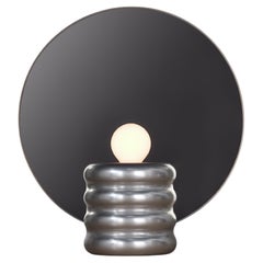 Spegla Lámpara Espejo - Lámpara de aluminio brillante y cristal de espejo semitransparente