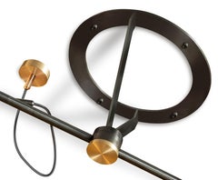 Spektrum Hand-Sculpted Brass Wall Lamp by Jan Garncarek