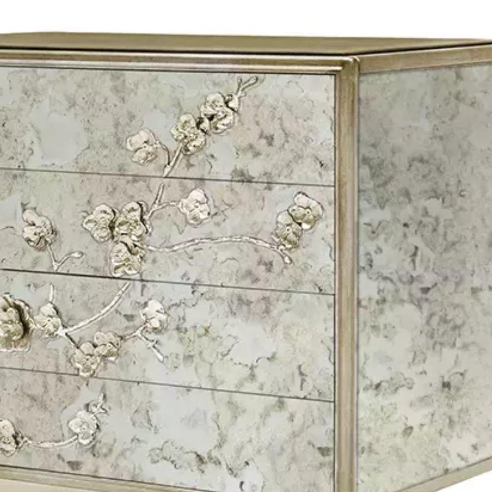Spellbound Aged Mirror Nightstand In New Condition For Sale In Manassas, VA