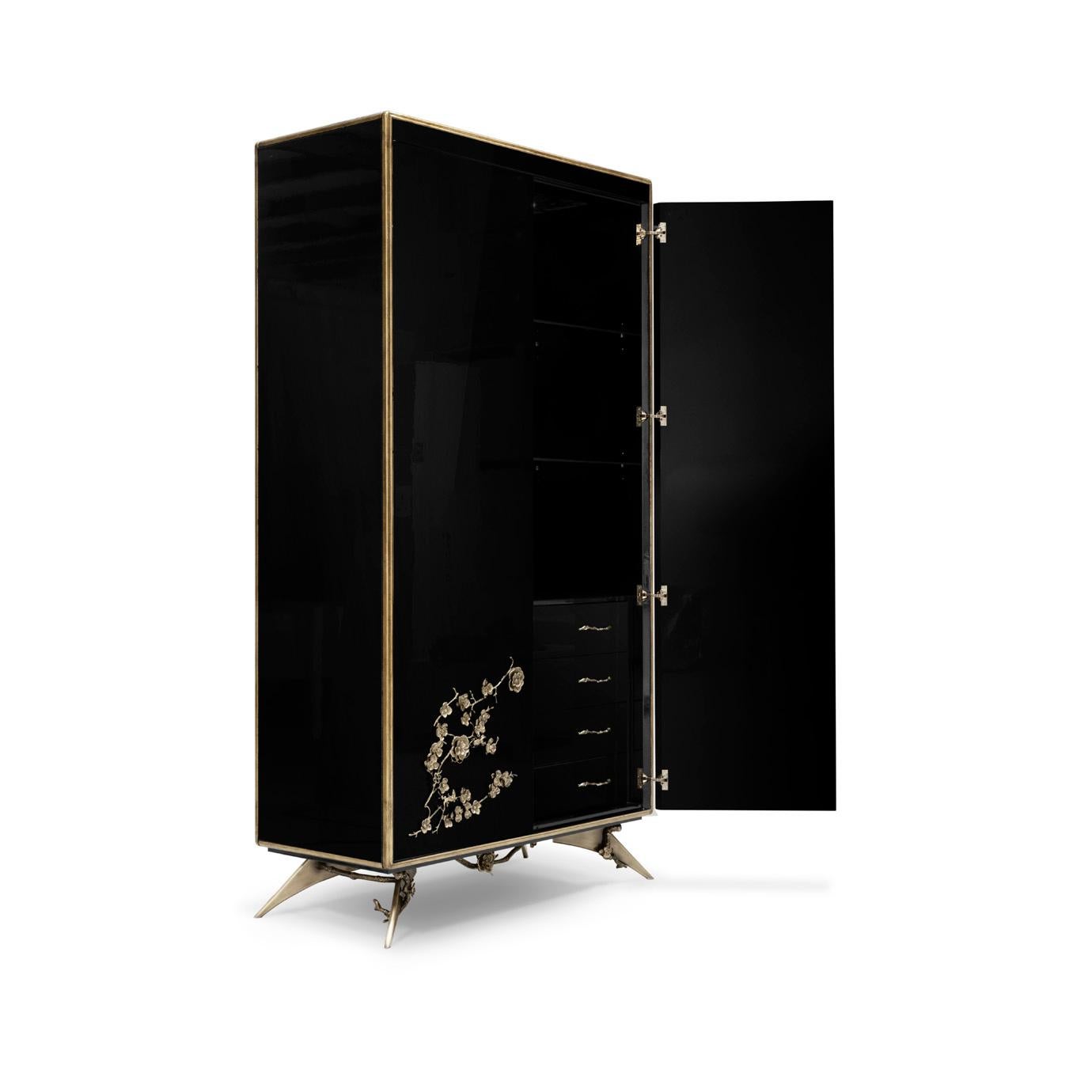 Hand-Crafted Spellbound Lacquer Armoire For Sale