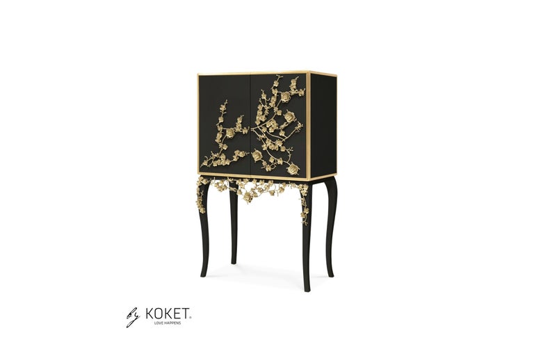 Spellbound Bar Cabinet In High Gloss Lacquer and Adorns by Koket 3