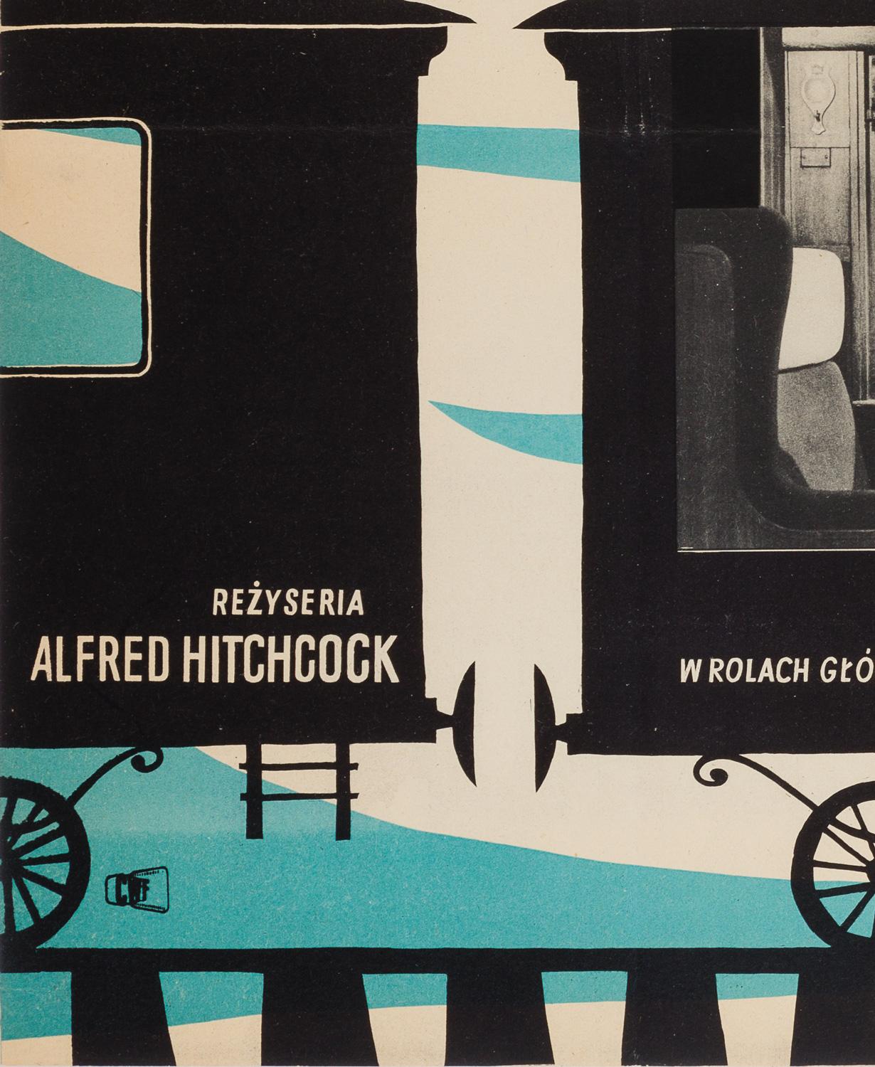 Paper Spellbound Original Polish Film Poster, Andrzej Heidrich, 1959