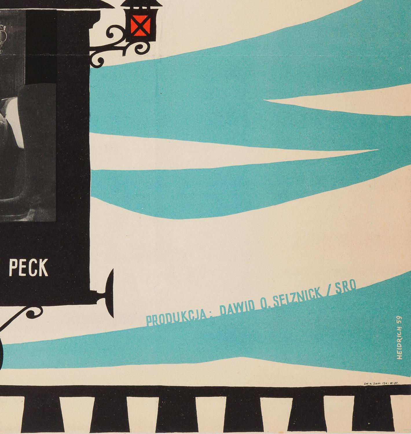 Spellbound Original Polish Film Poster, Andrzej Heidrich, 1959 2