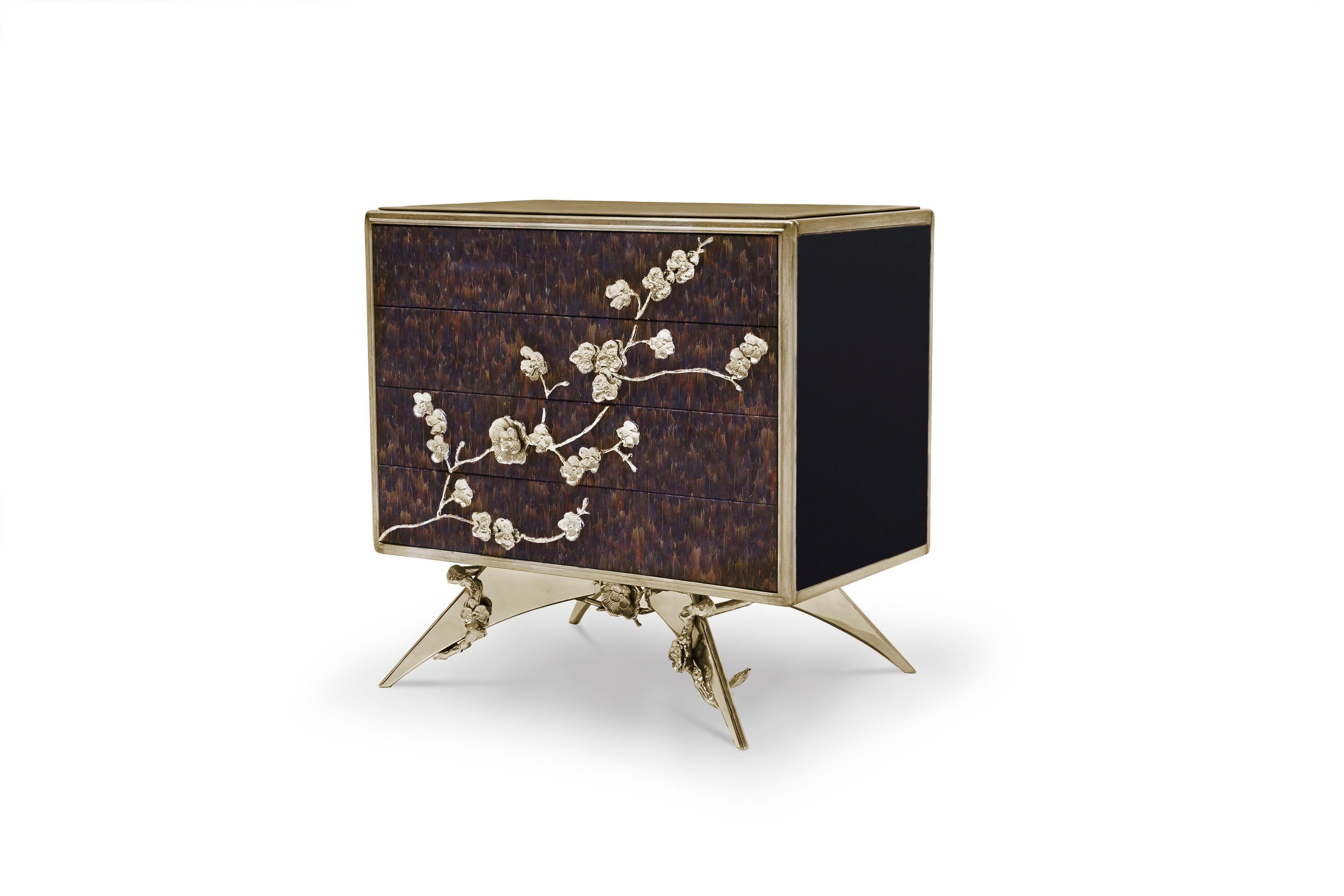 purple nightstands