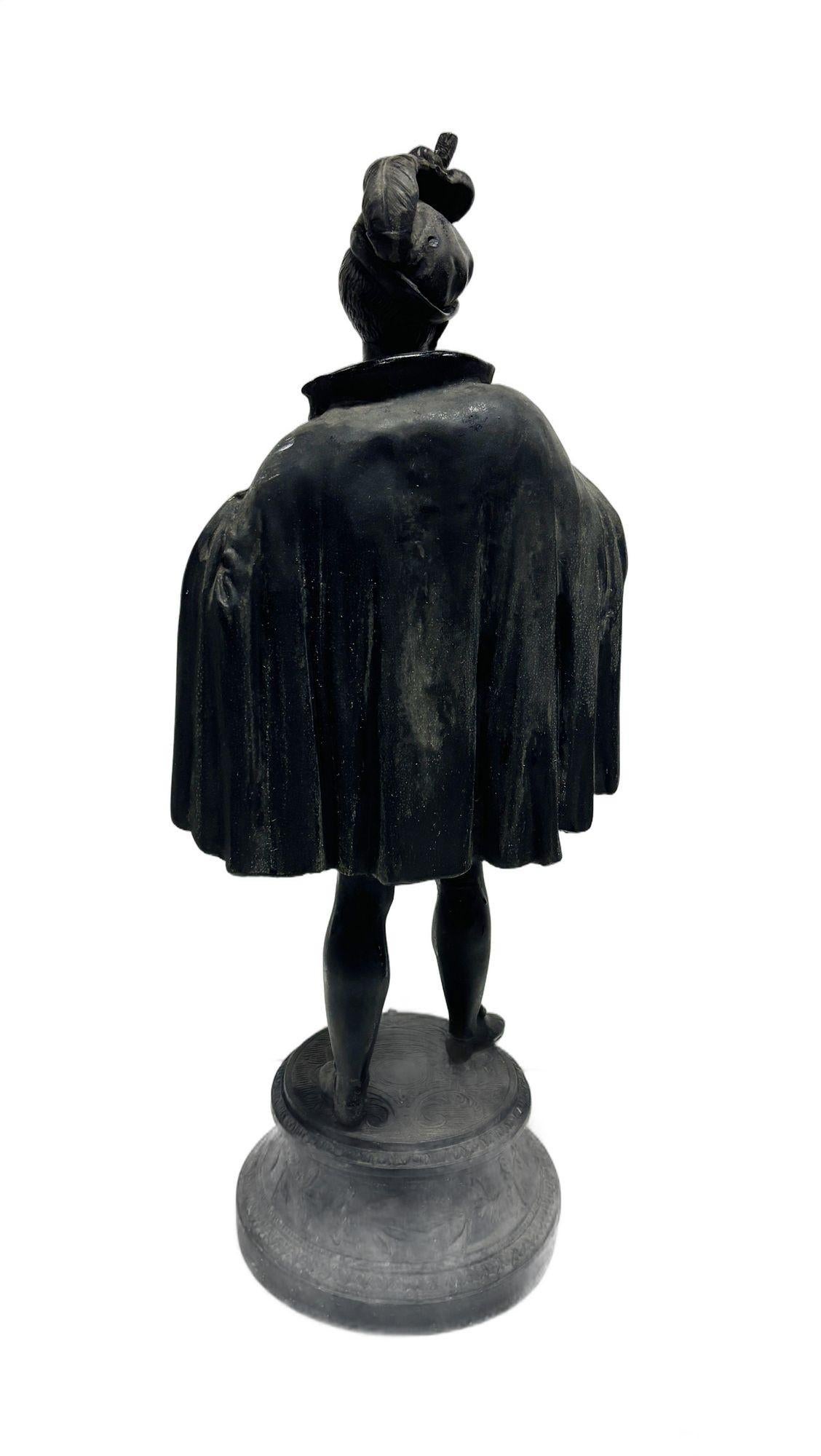 Cavalier-Statue aus Zinn (Zink) im Angebot