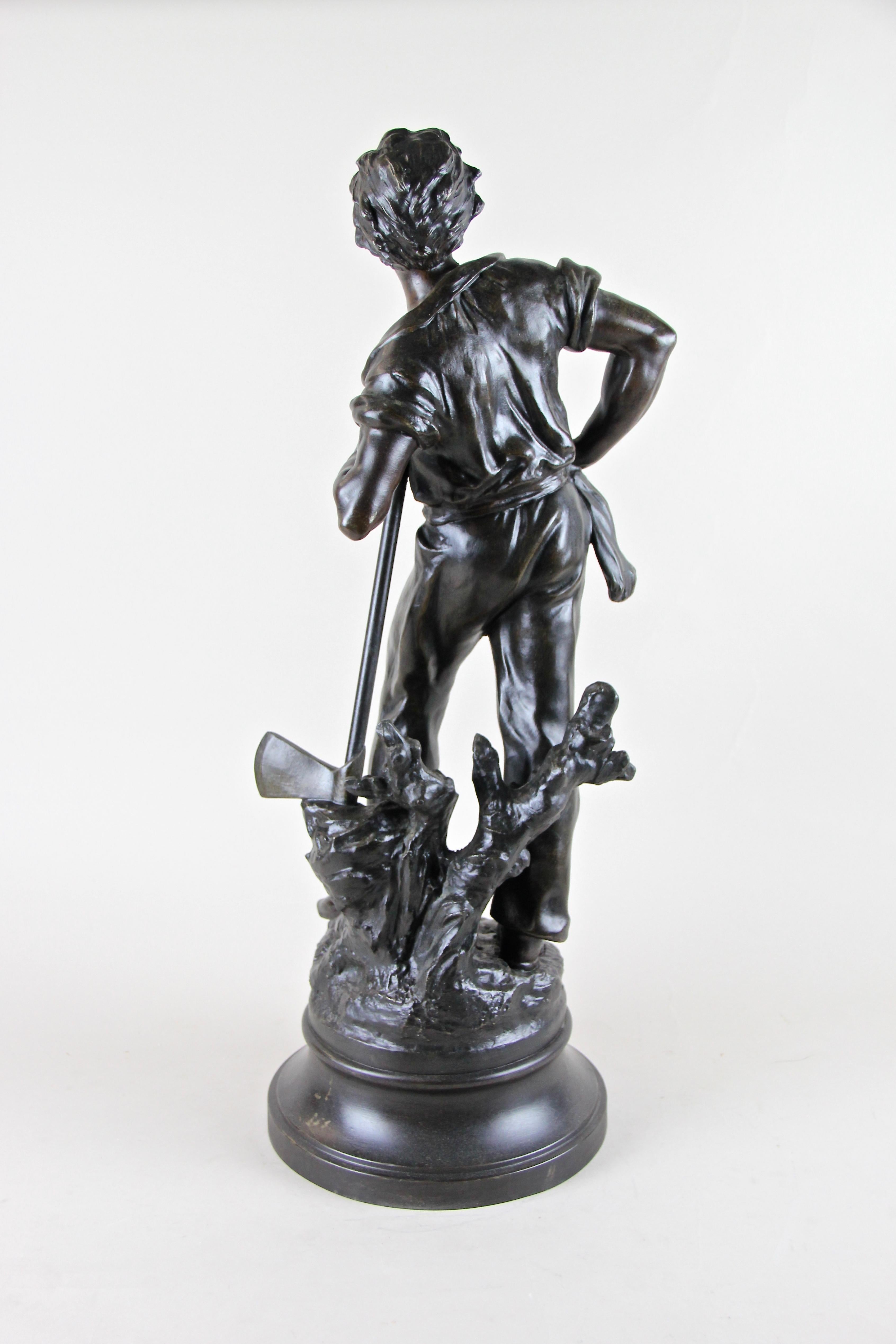 l & f moreau bronze statues