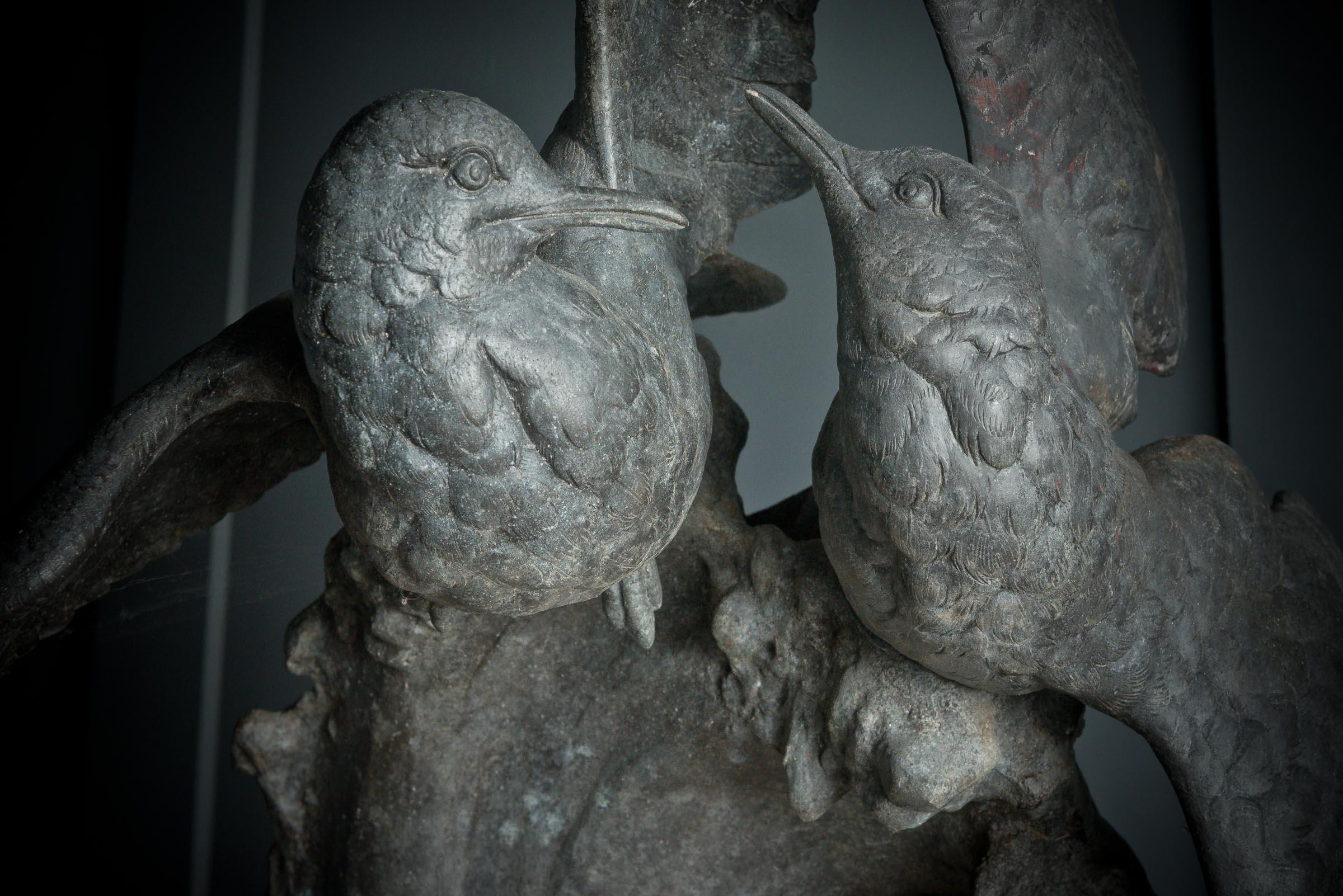 Sculpture en acier inoxydable de deux oiseaux de mer en vente 6