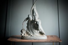 Spelter Sculpture of Two Sea Birds