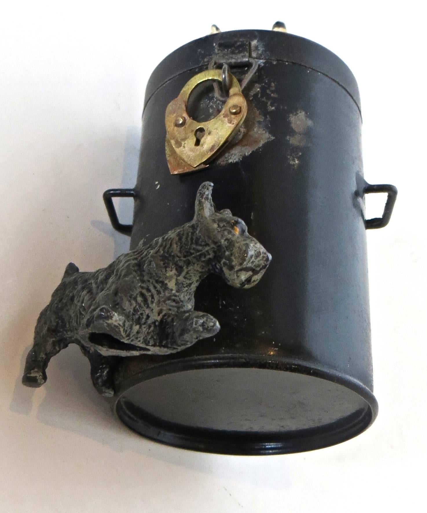 Cast Spelter Still Bank 
