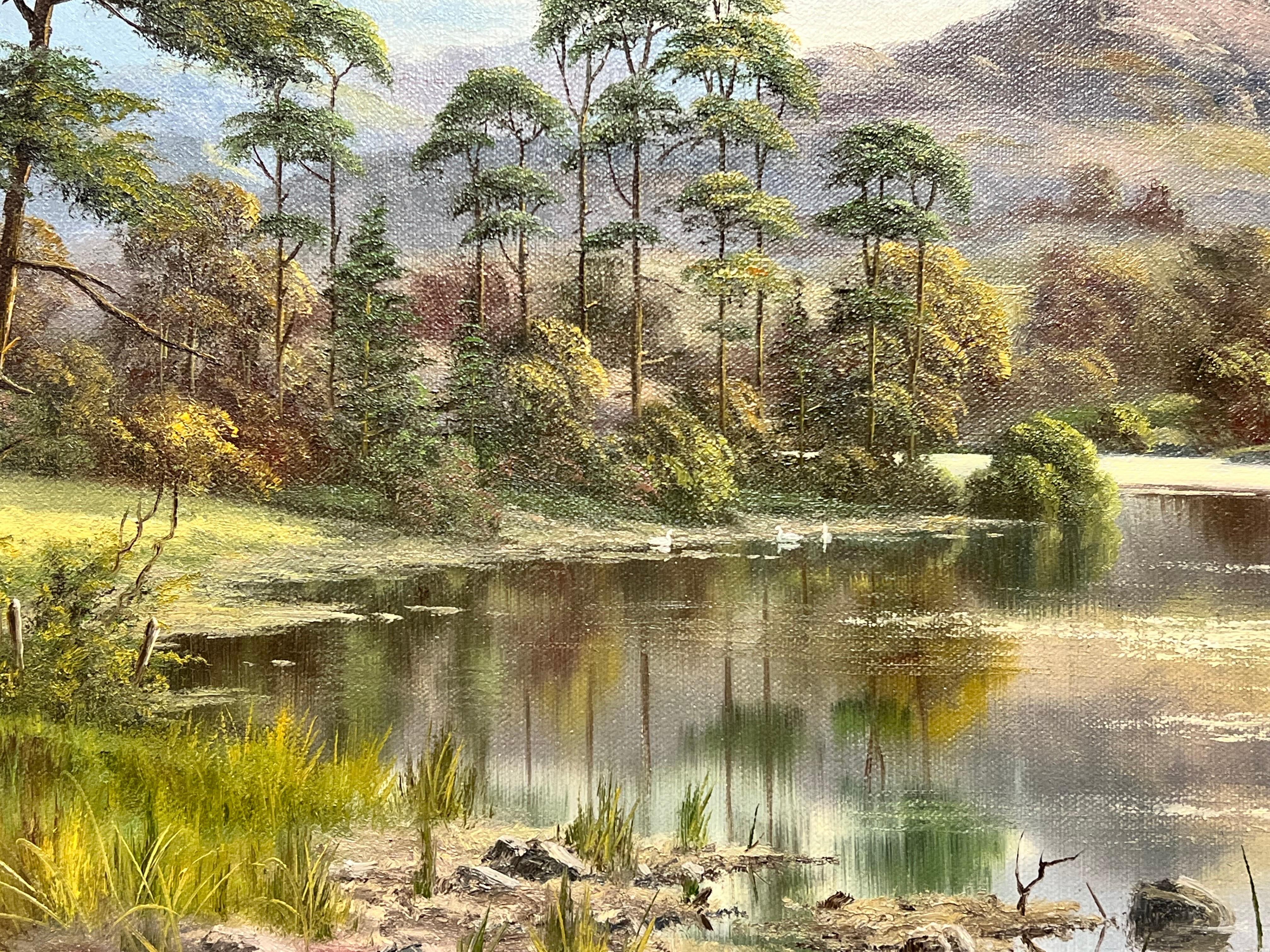 Artist/ School: British School, late 20th century, signed by the artist Spencer Coleman

Title: The Scottish Highland Loch in the Summer

Medium: oil on canvas, framed 

Framed: 18 x 22 inches
Painting: 12 x 16 inches

Provenance: private
