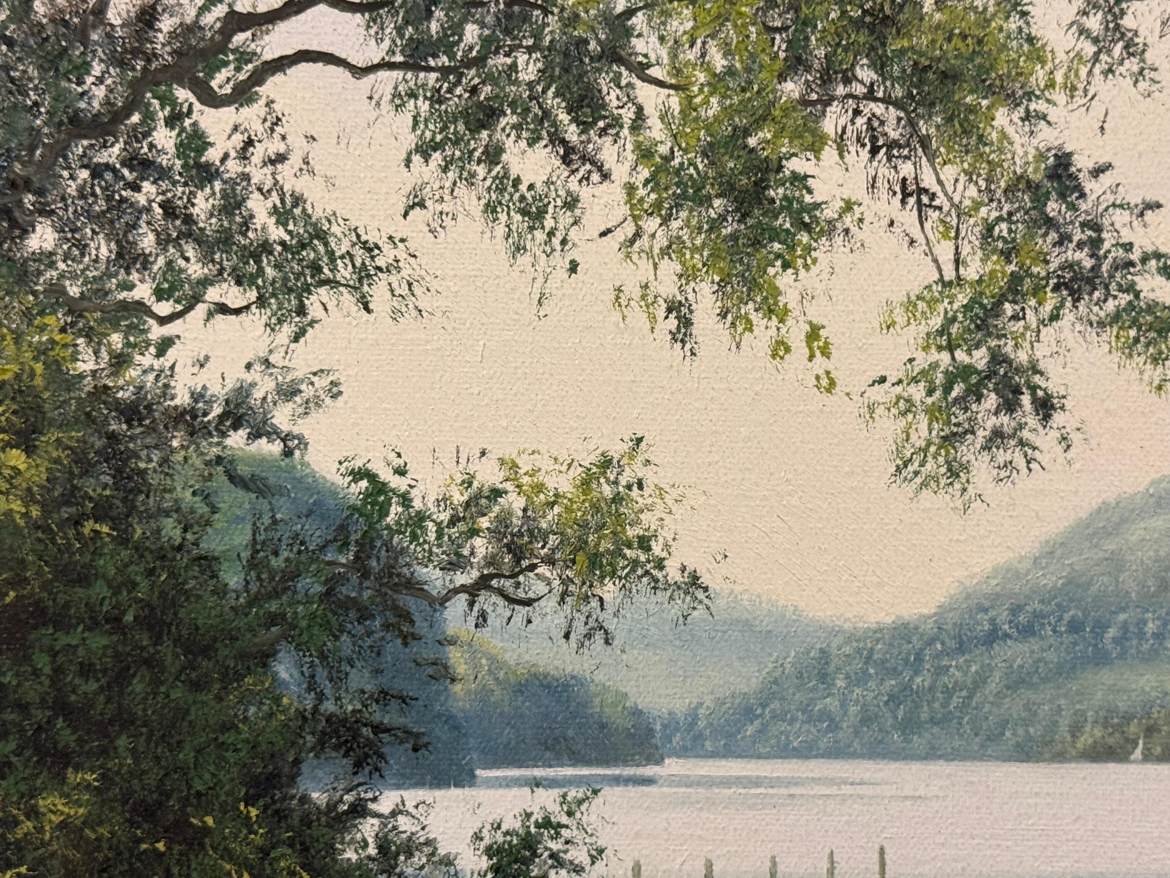Le lac Castlewellan en Irlande du Nord par un artiste britannique du 20e siècle en vente 7