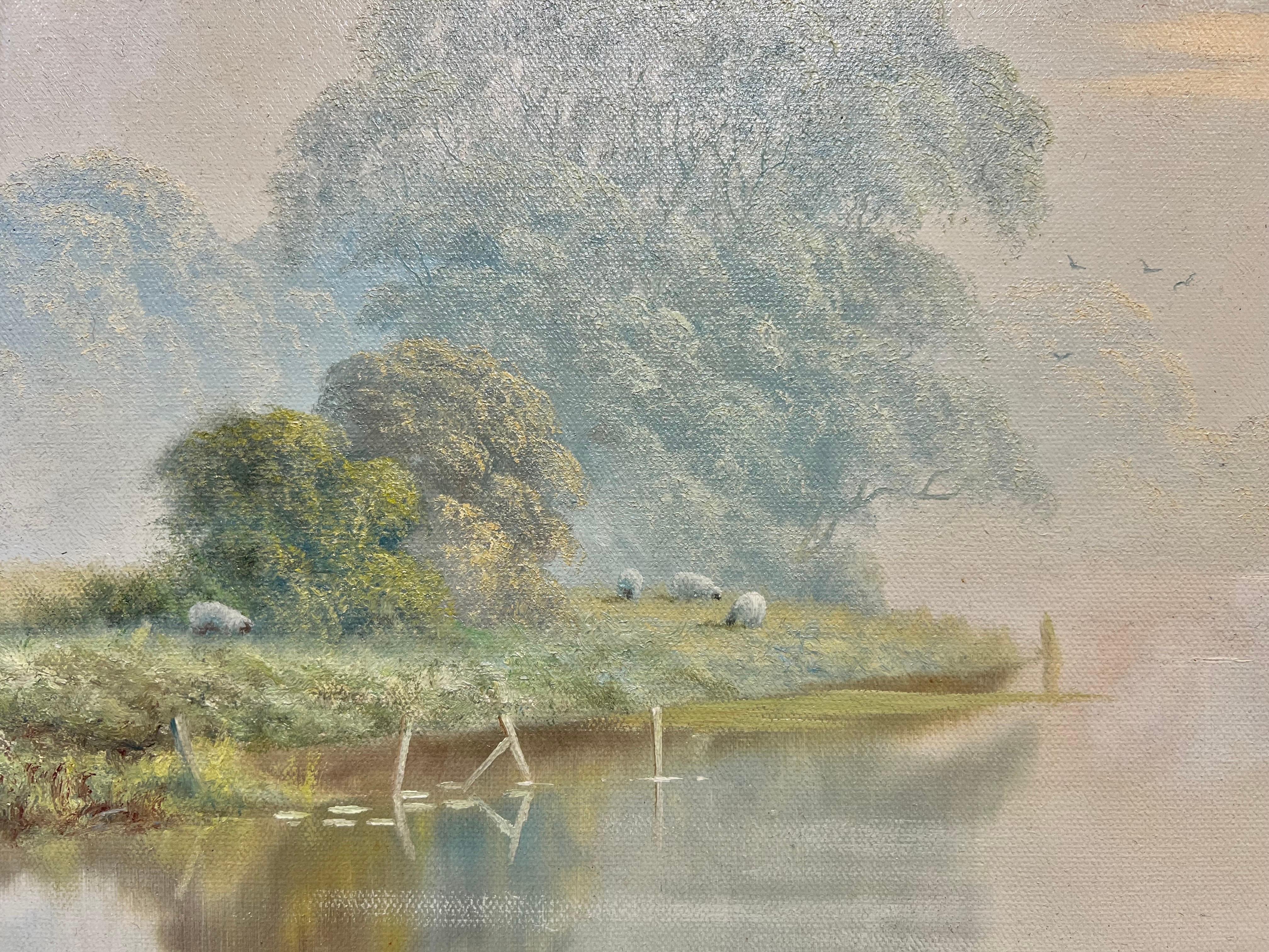 `Milly - foggy landscape - Victorian Painting by Spencer Coleman