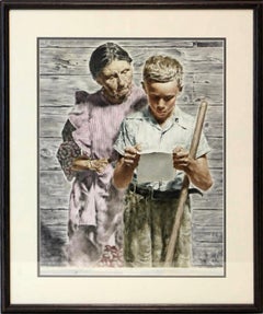 Grand Mother and Grand Son Read Emotional Letter