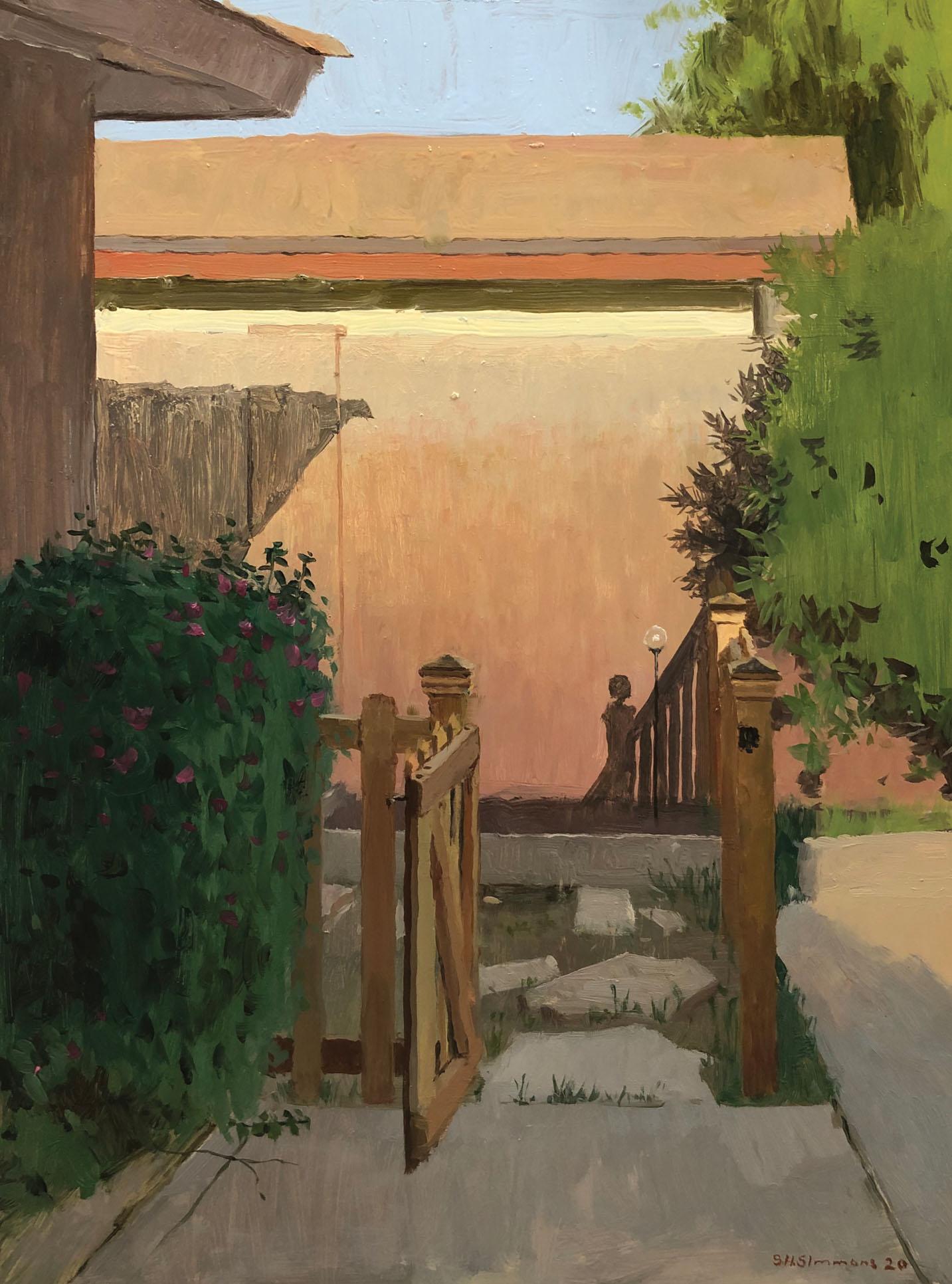 Spencer Simmons Landscape Painting - Entrance to the Garden