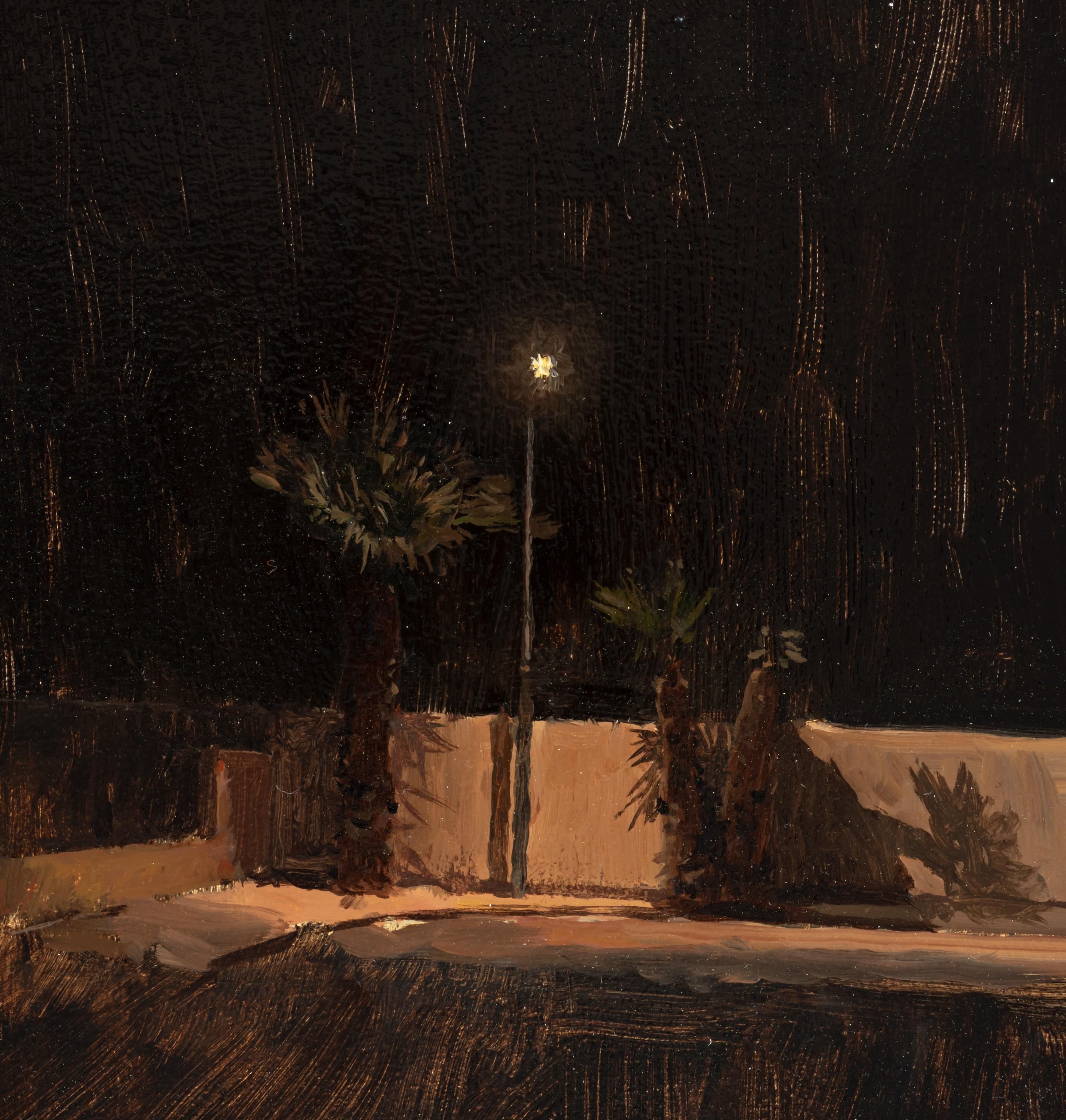 Late Night Palms  - Painting by Spencer Simmons