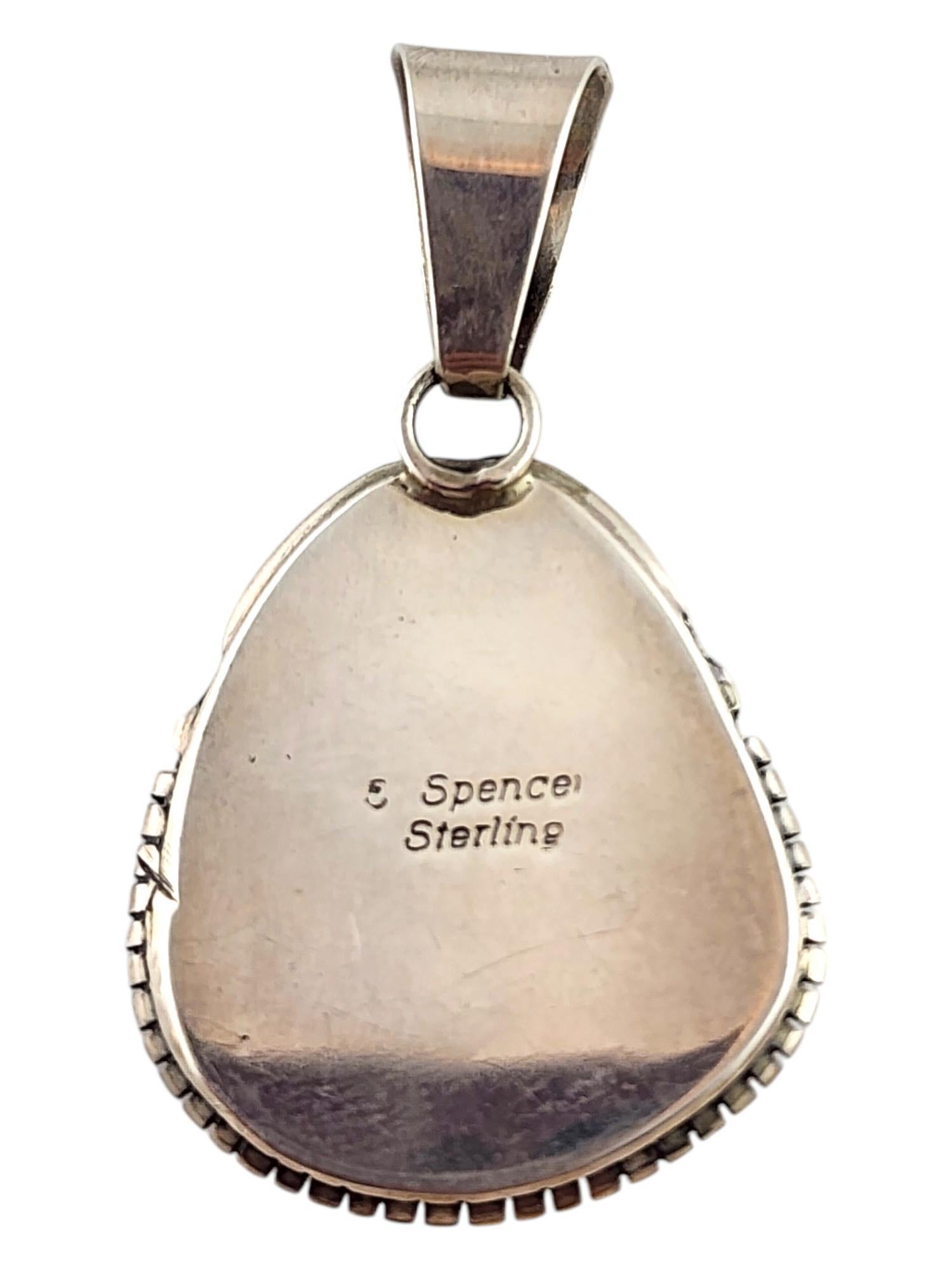 Ciondolo in turchese nativo americano Spencer Sterling Silver #20091 in vendita 1
