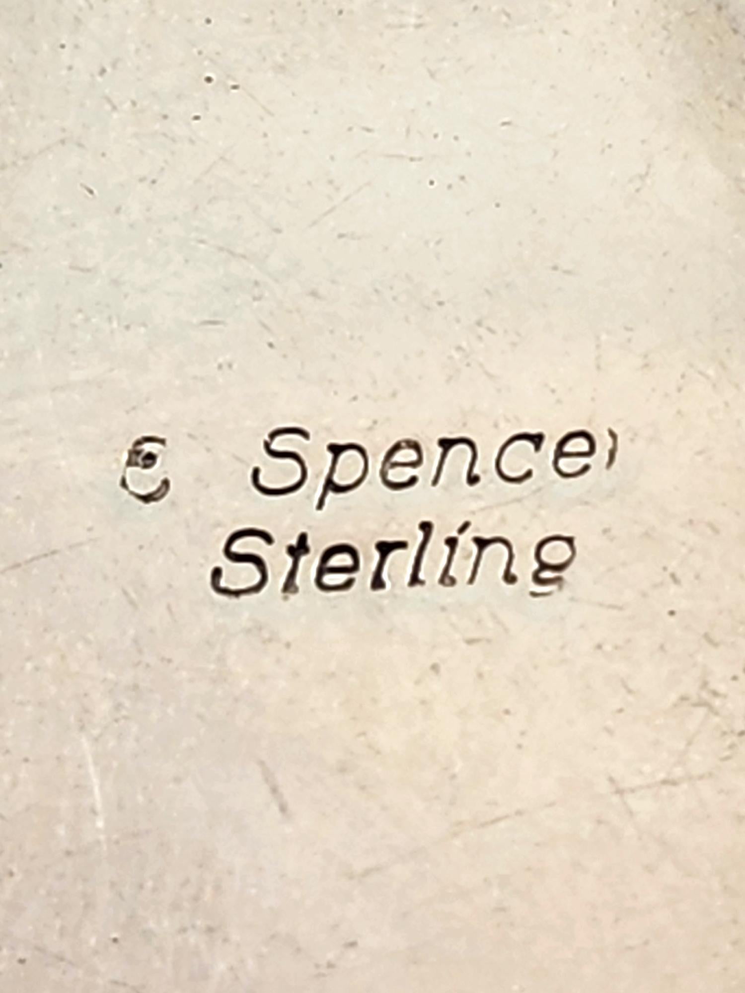Ciondolo in turchese nativo americano Spencer Sterling Silver #20091 in vendita 2