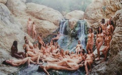 Donne nude alla cascata. Israel, Mar Morto , 15 Terra Santa