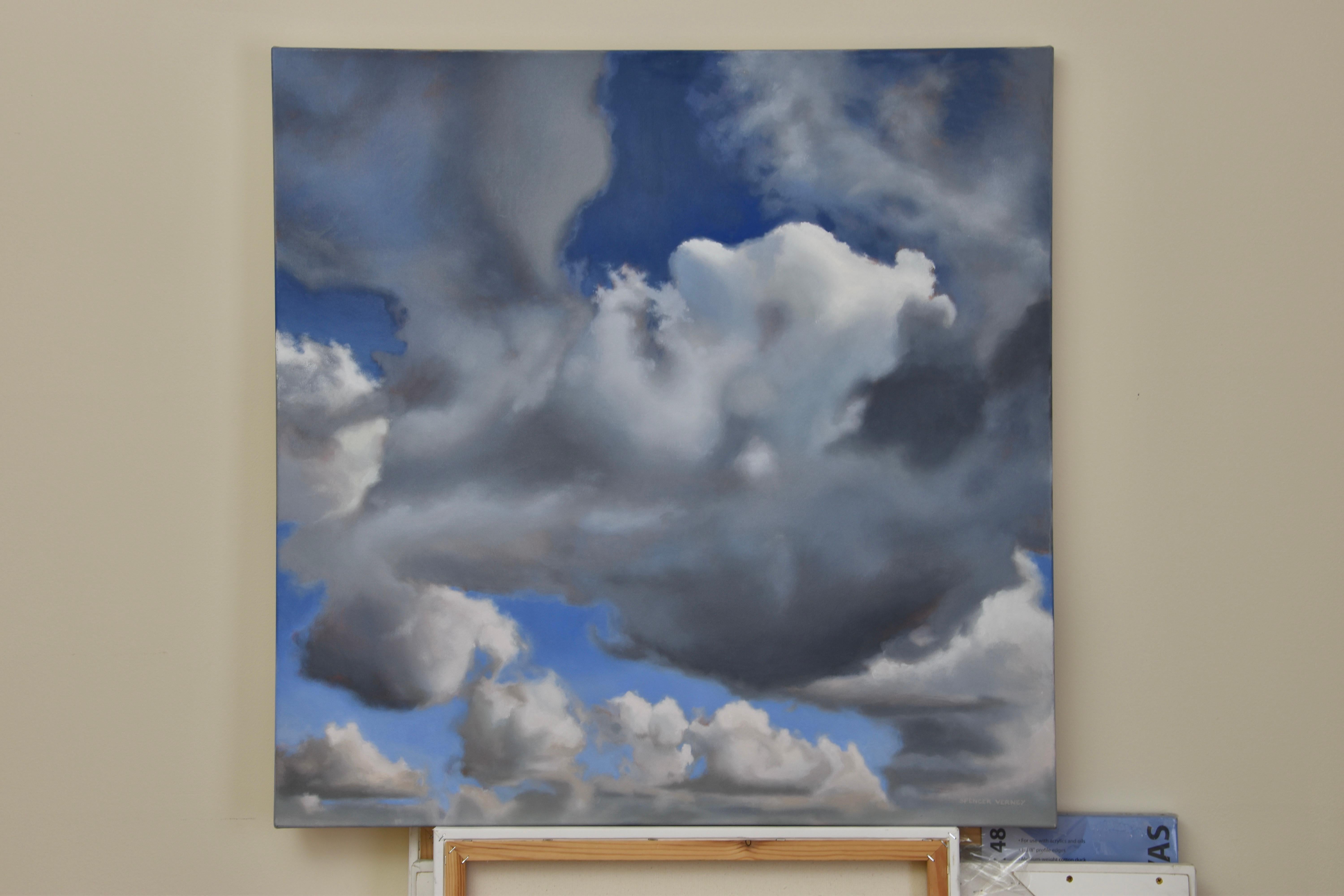 Wolkenschleier – Painting von Spencer Verney