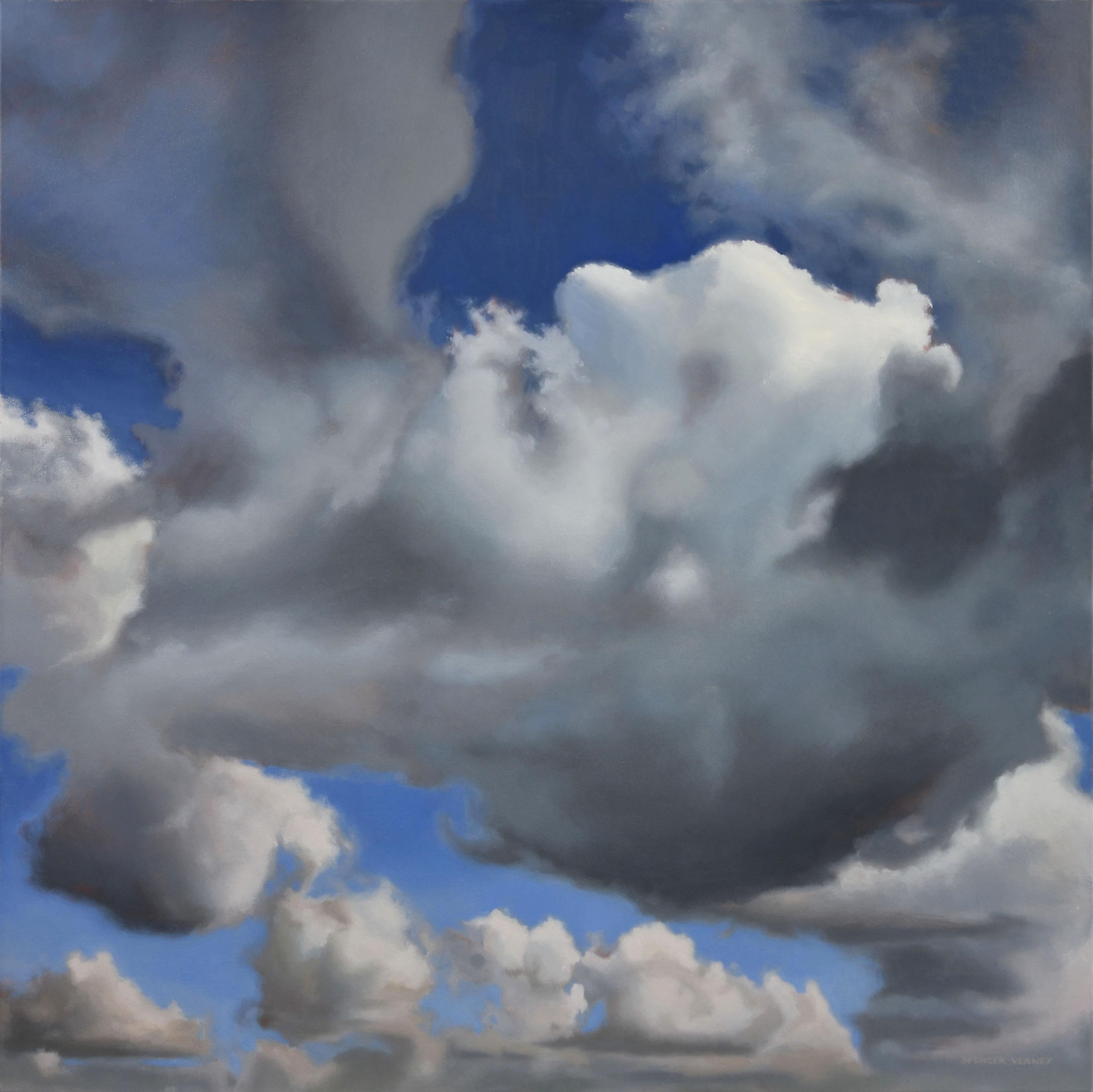 Spencer Verney Abstract Painting – Wolkenschleier